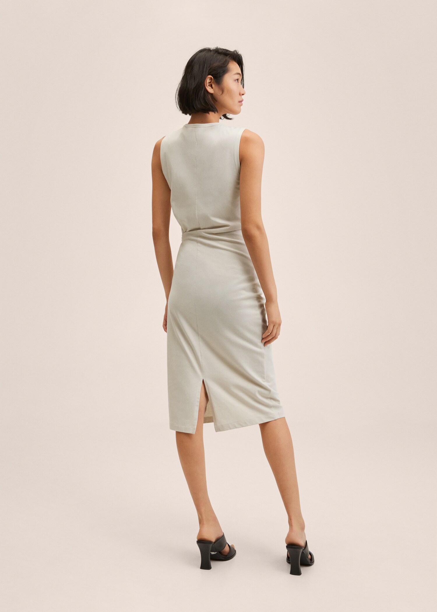 Vestido algodón lazo - Reverso del artículo