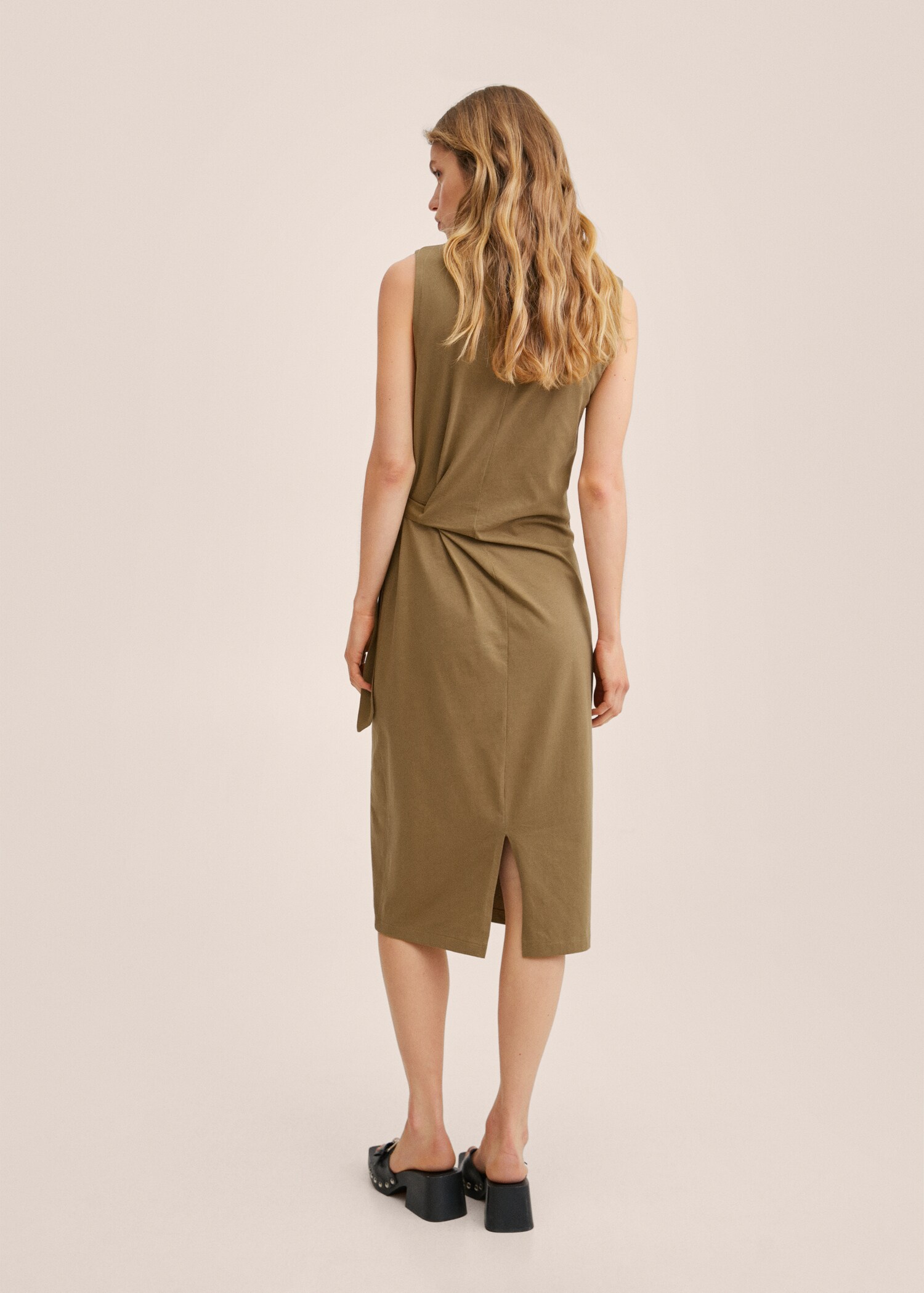 Vestido algodón lazo - Reverso del artículo