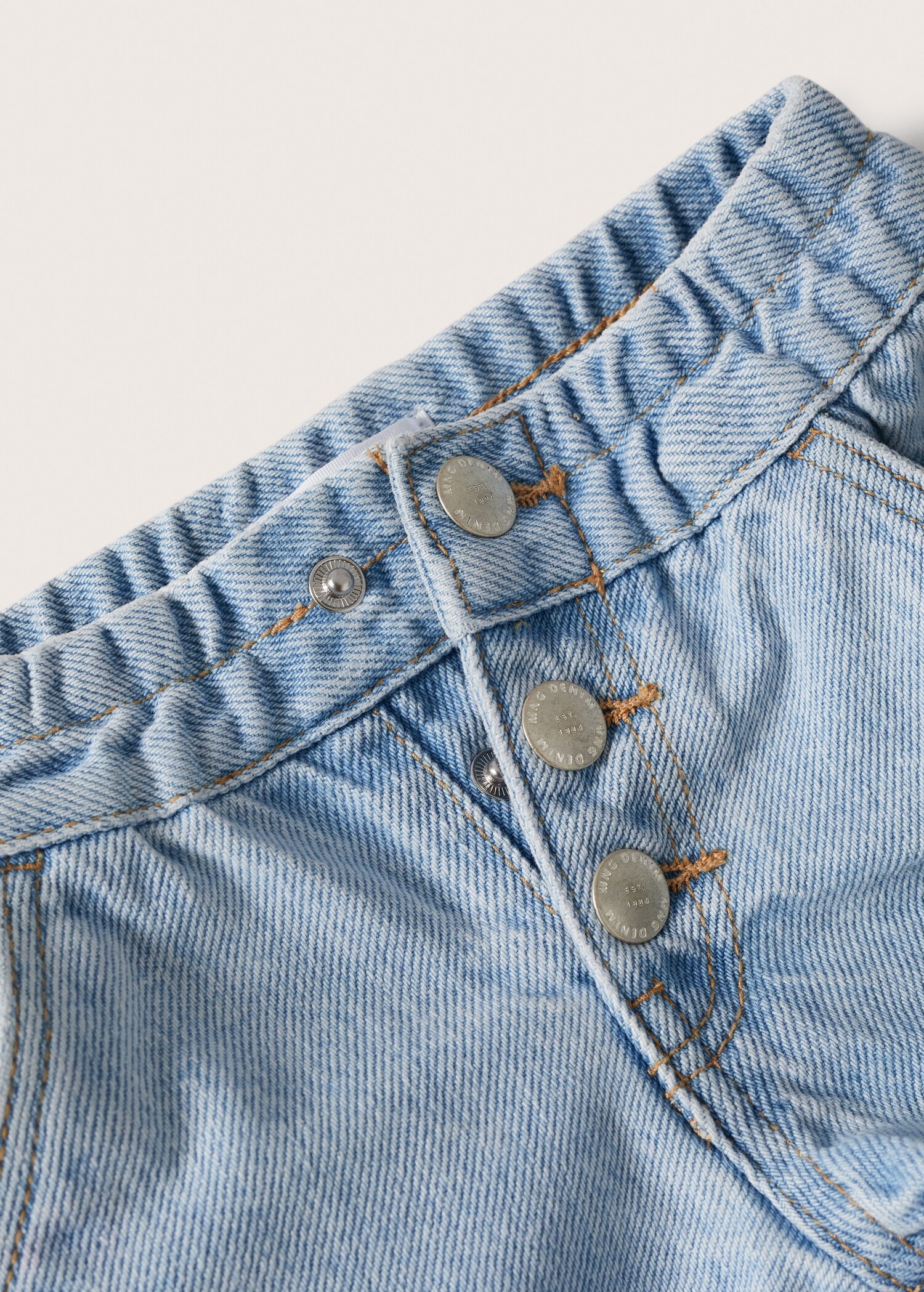 Šortky denim s knoflíky - Detail zboží 8
