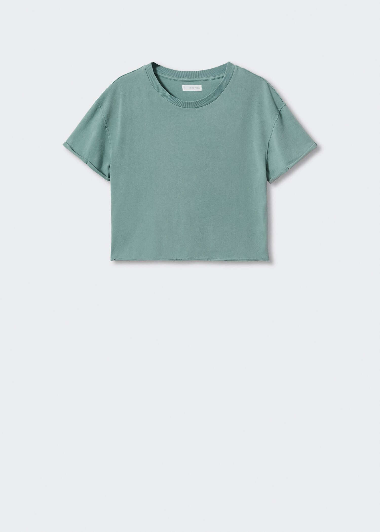 Cropped cotton T-shirt - Article without model