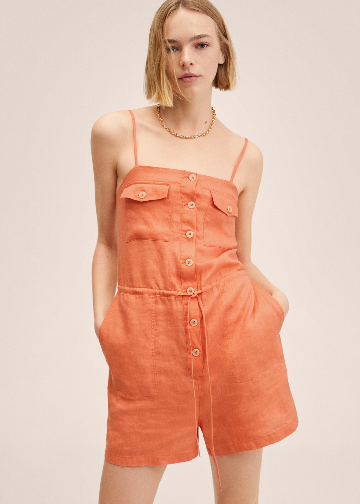 100% linen jumpsuit  - Medium plane