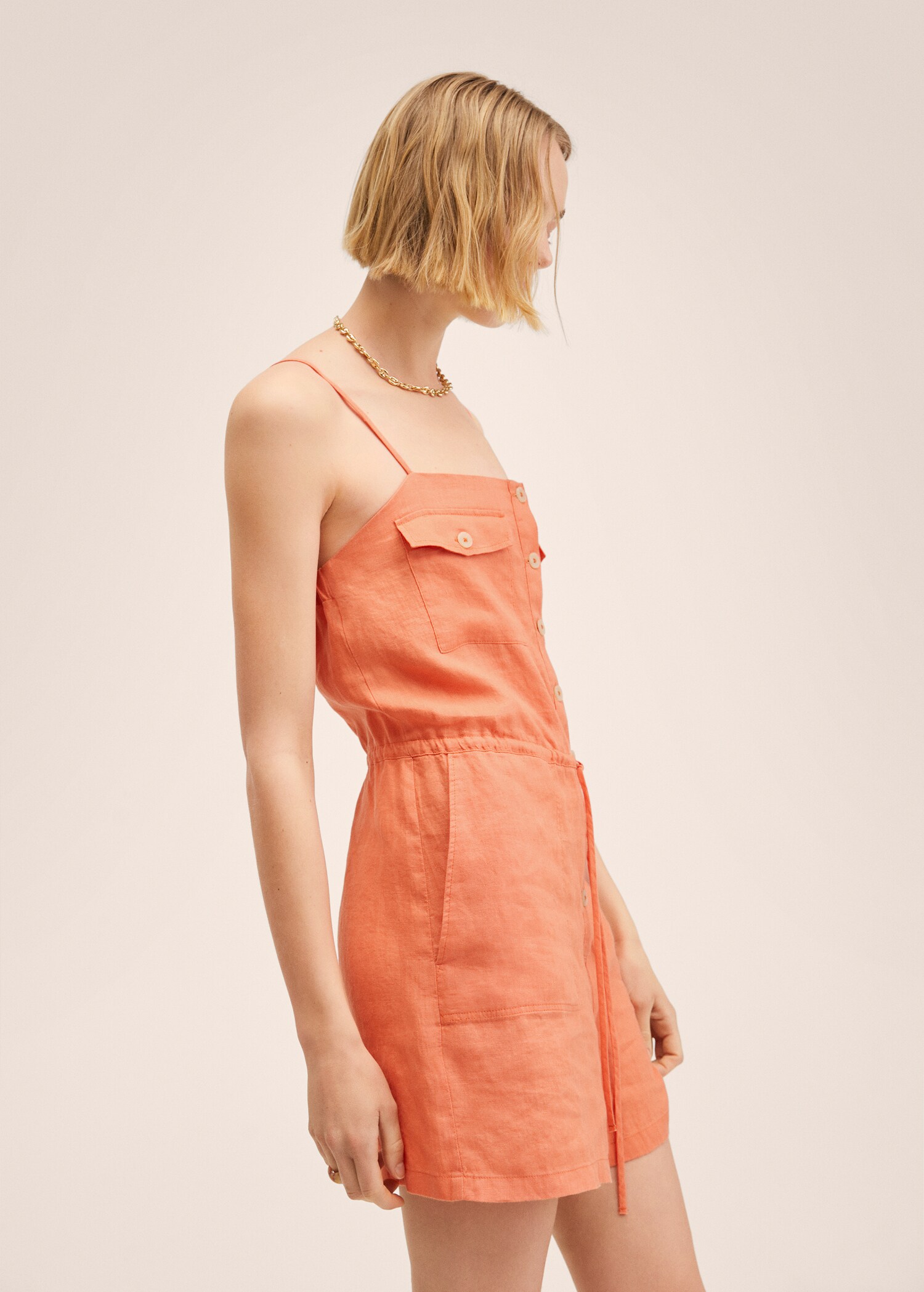 100% linen jumpsuit  - Details of the article 2
