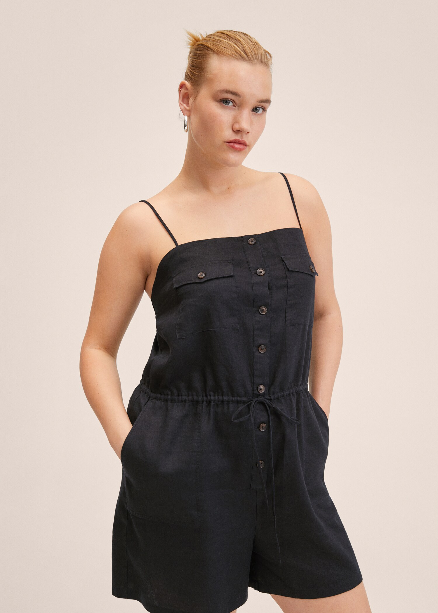 100% linen jumpsuit  - Details of the article 3