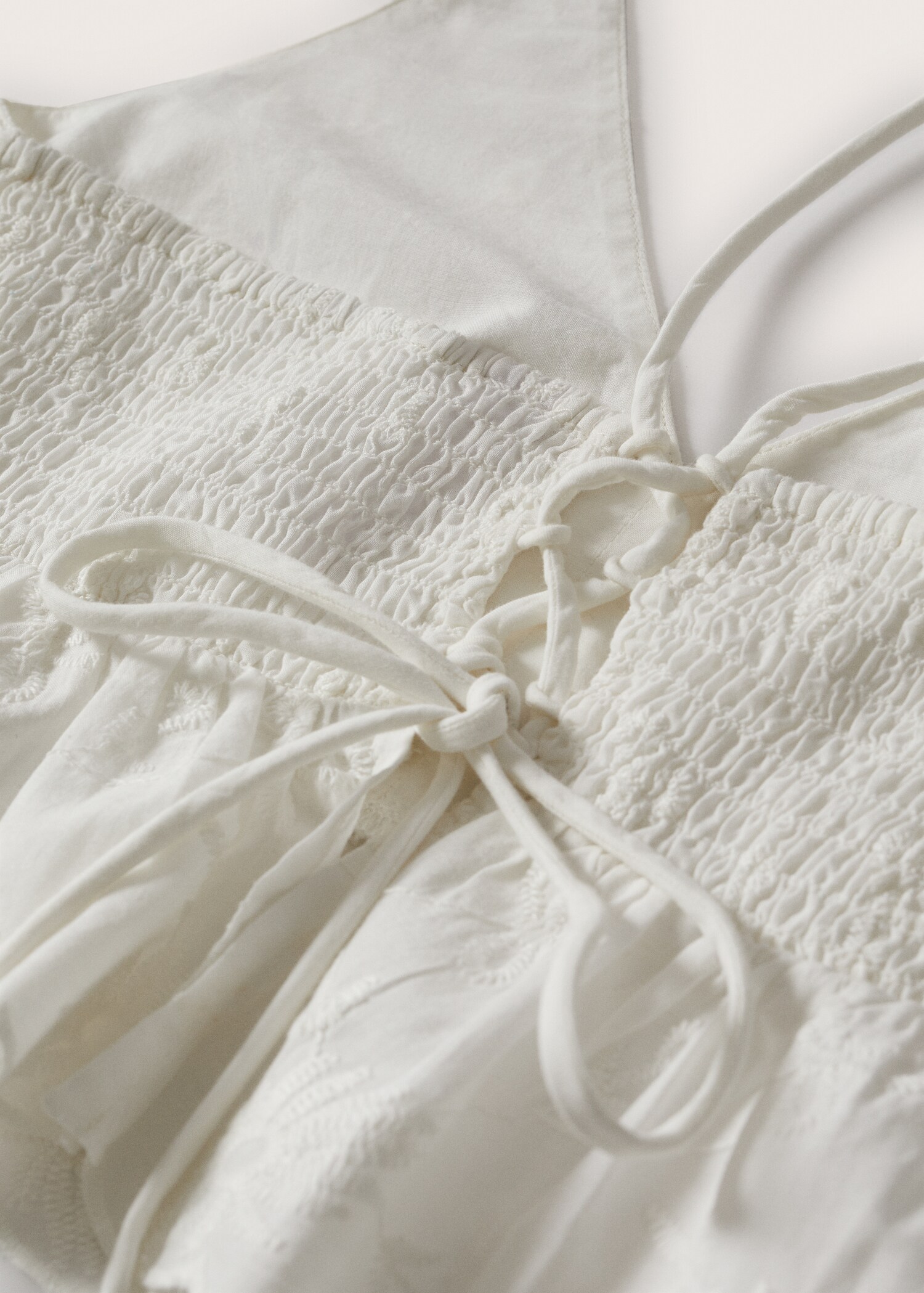 Embroidered cotton top - Details of the article 8