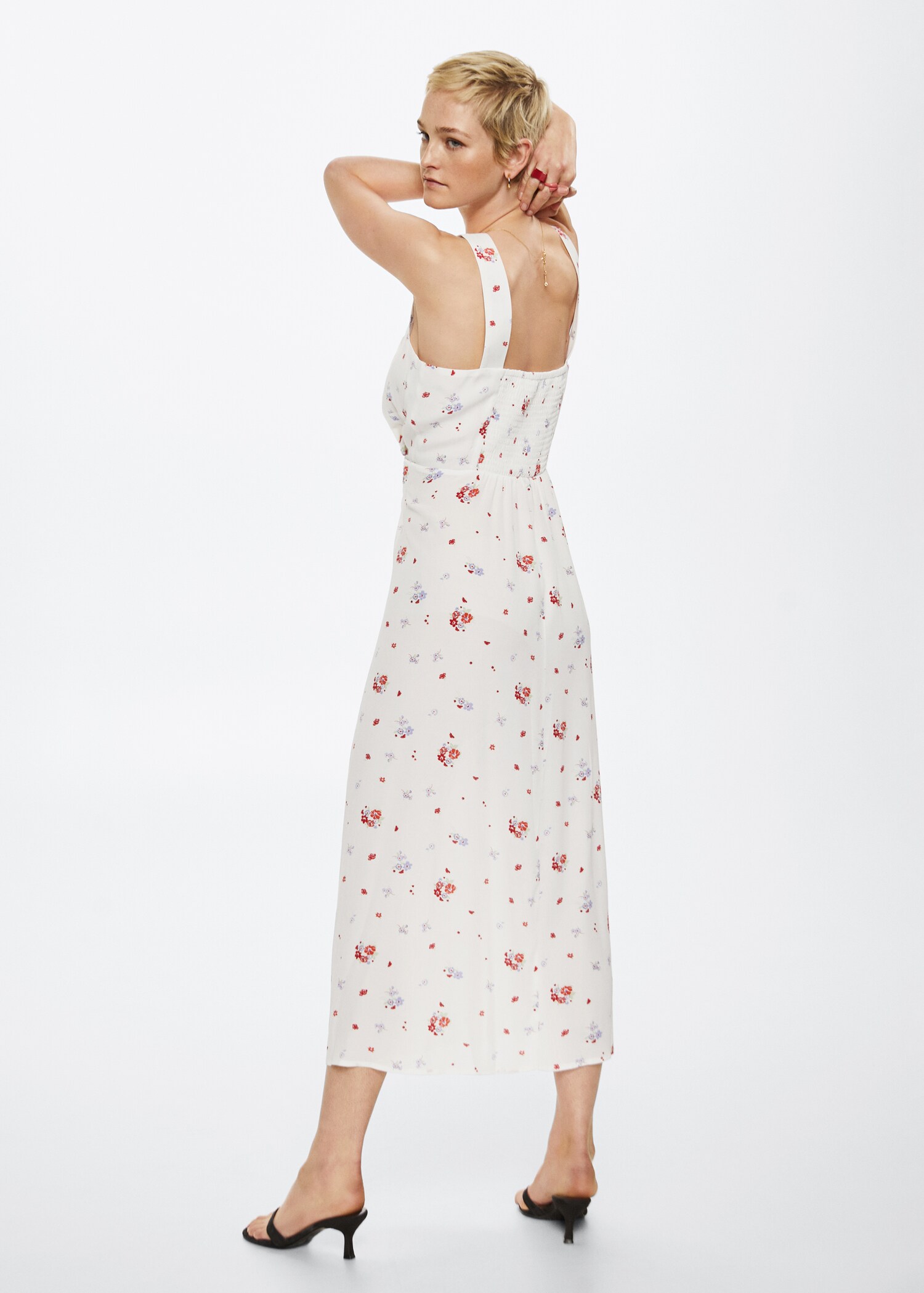 Vestido estampado floral - Reverso del artículo