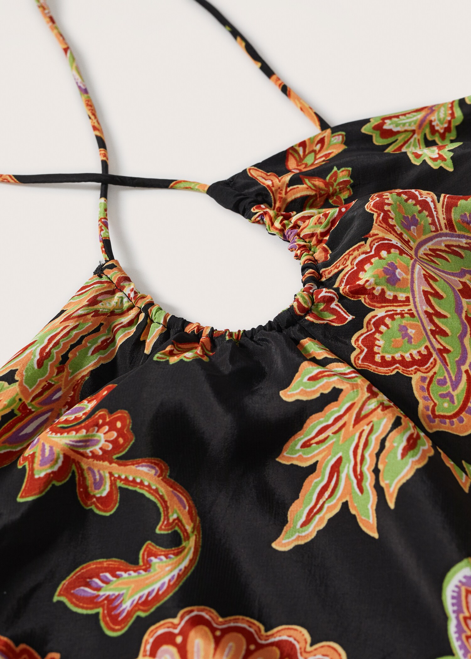 Vestido estampado abertura  - Detalle del artículo 8