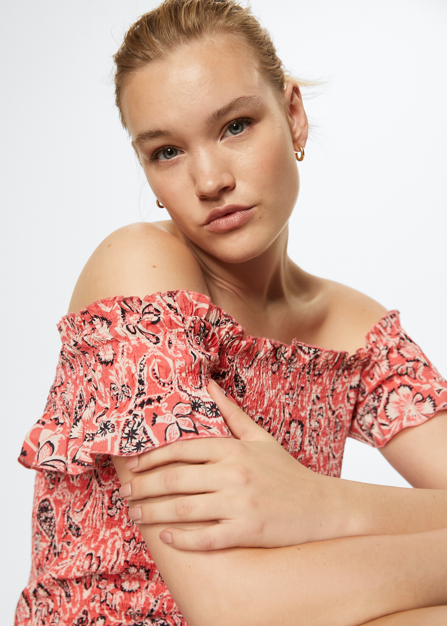 Vestido algodón estampado - Detalle del artículo 4