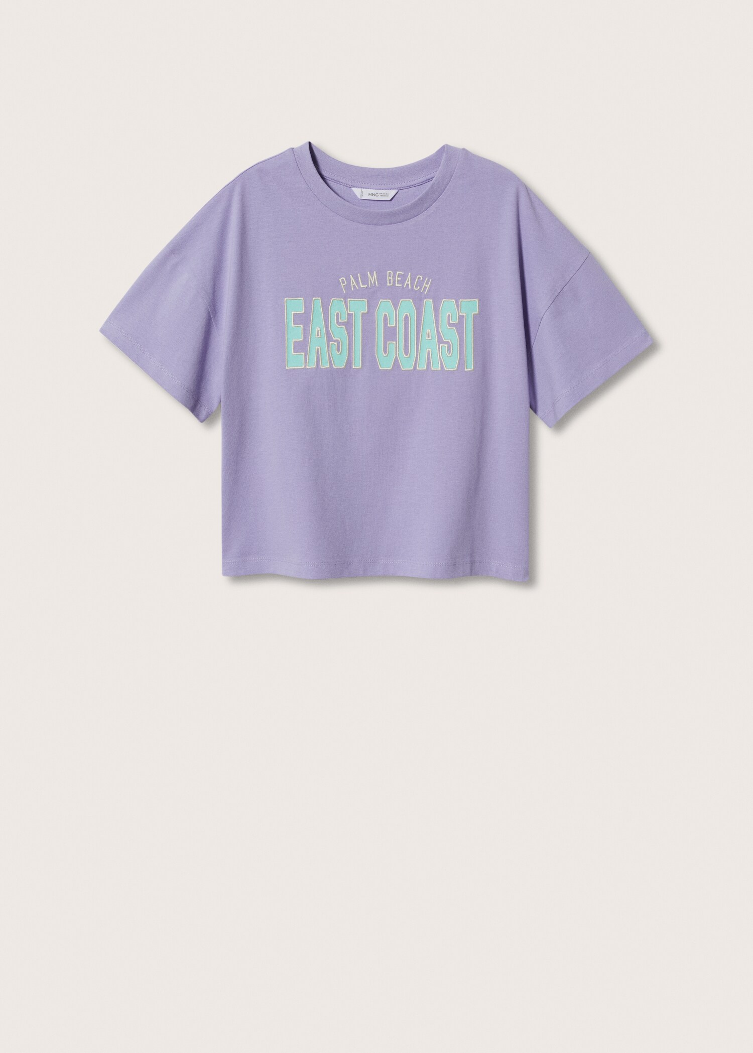 Message crop T-shirt - Article without model