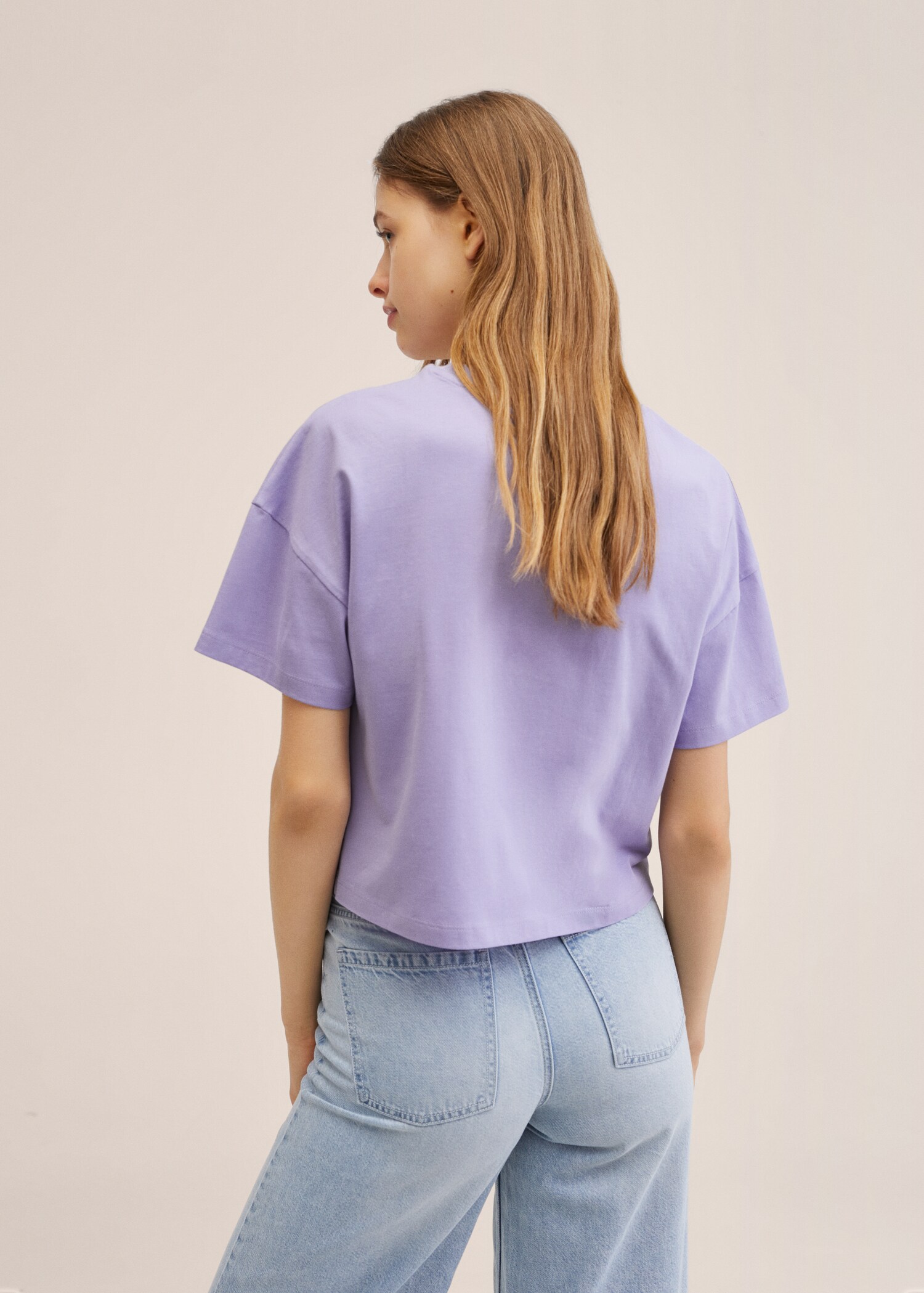 Message crop T-shirt - Reverse of the article