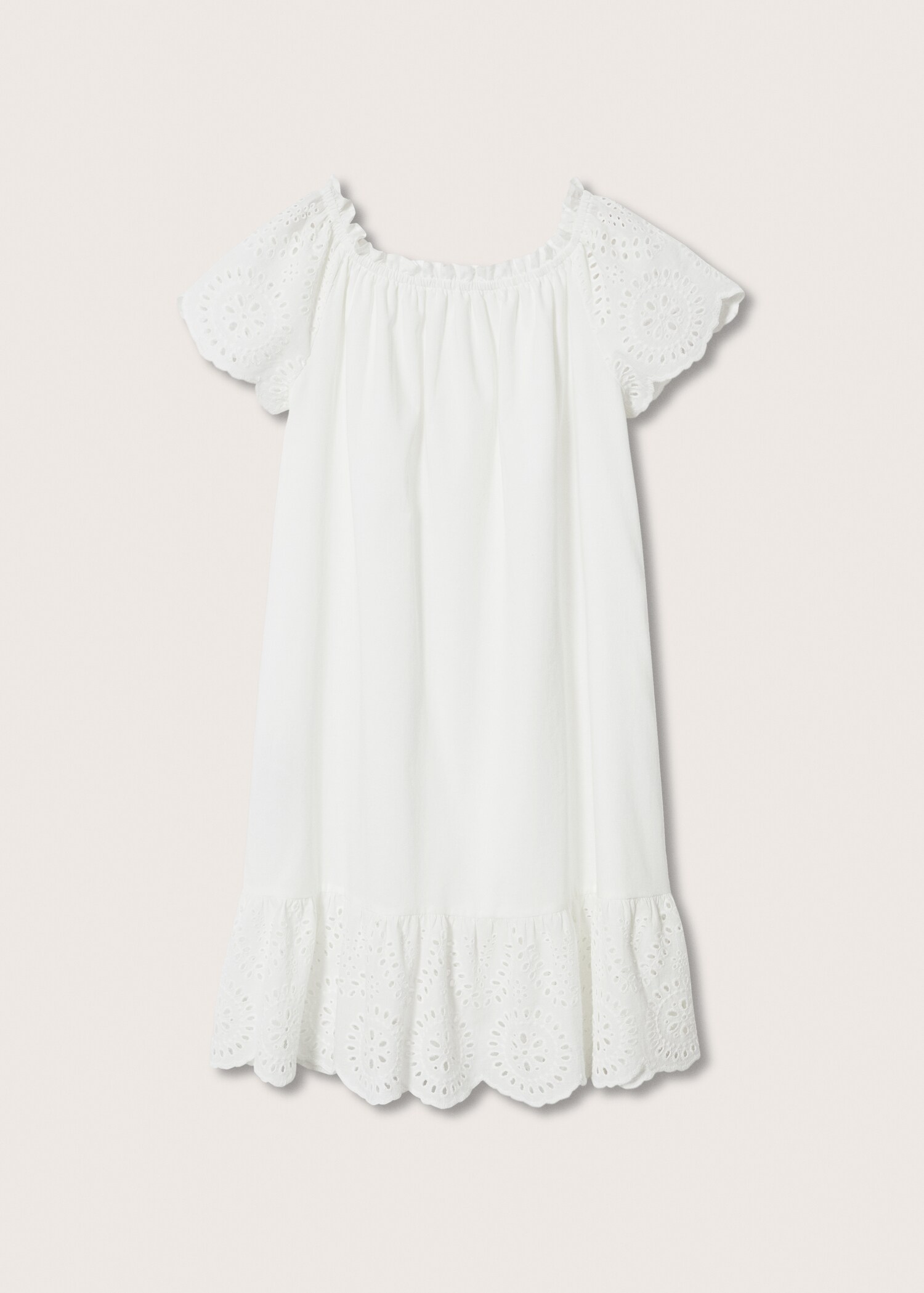 Broderad anglaise klänning - Artikel utan modell