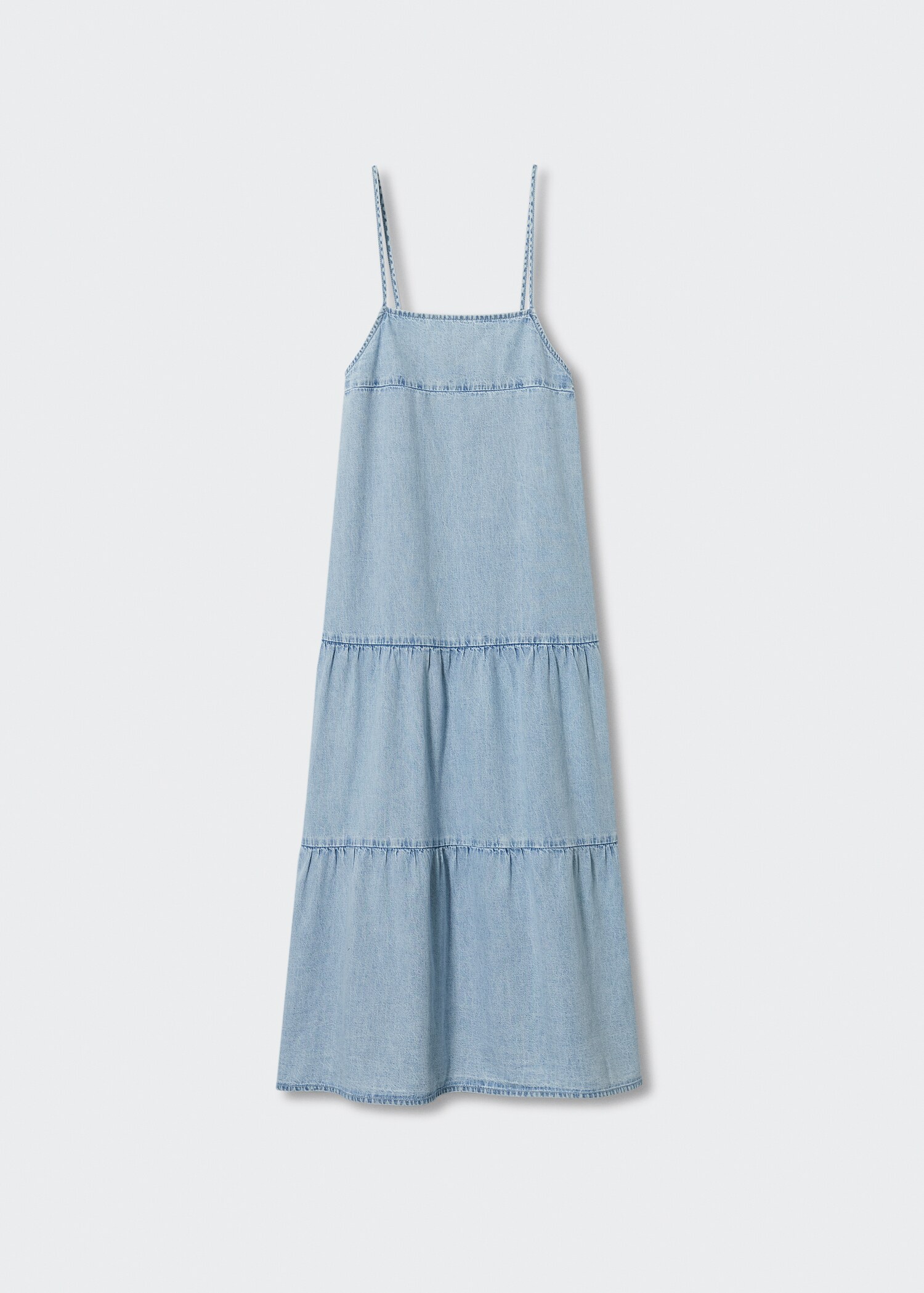 Ruffled denim dress - Article without model