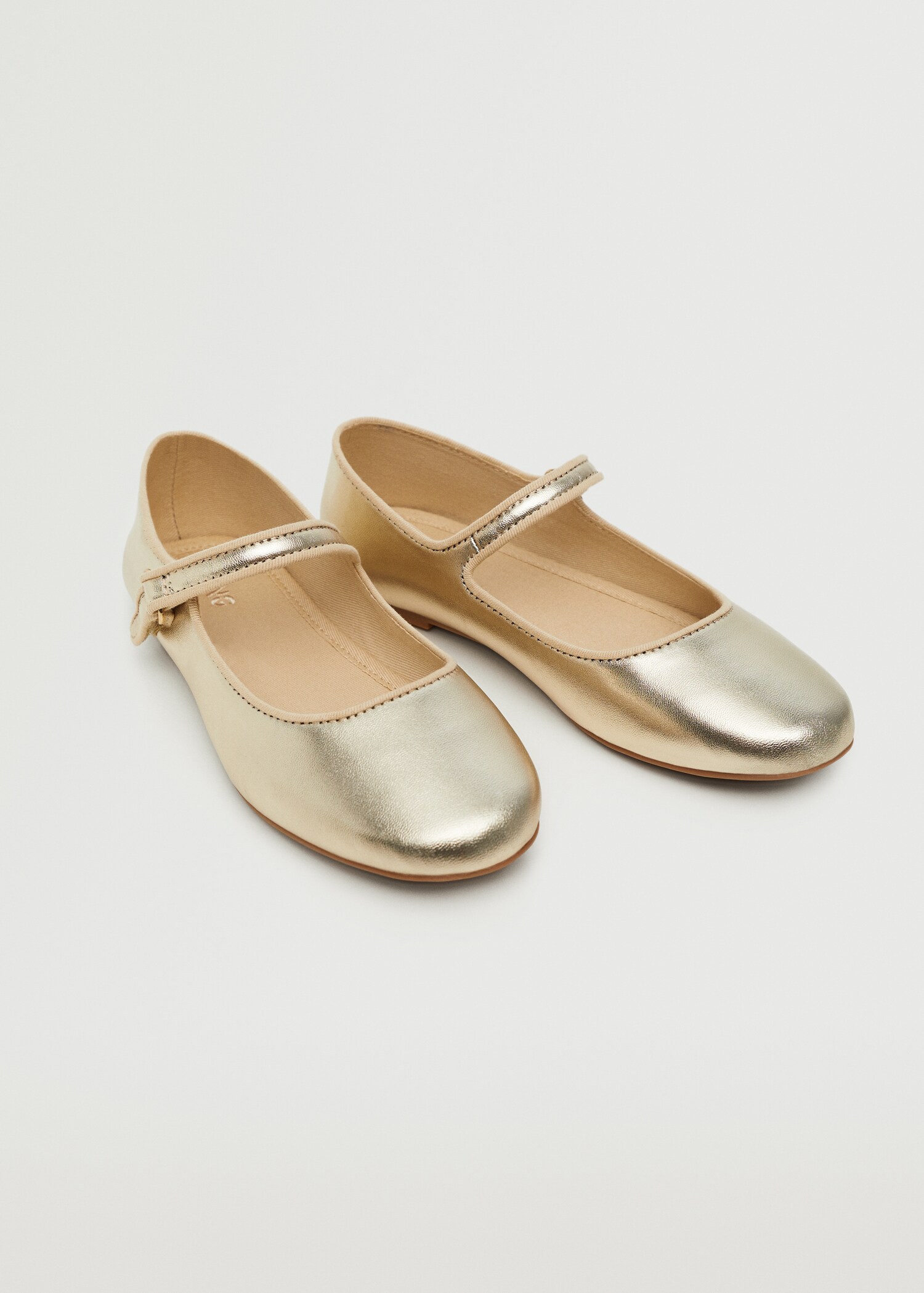 Metallic finish ballerinas - Medium plane