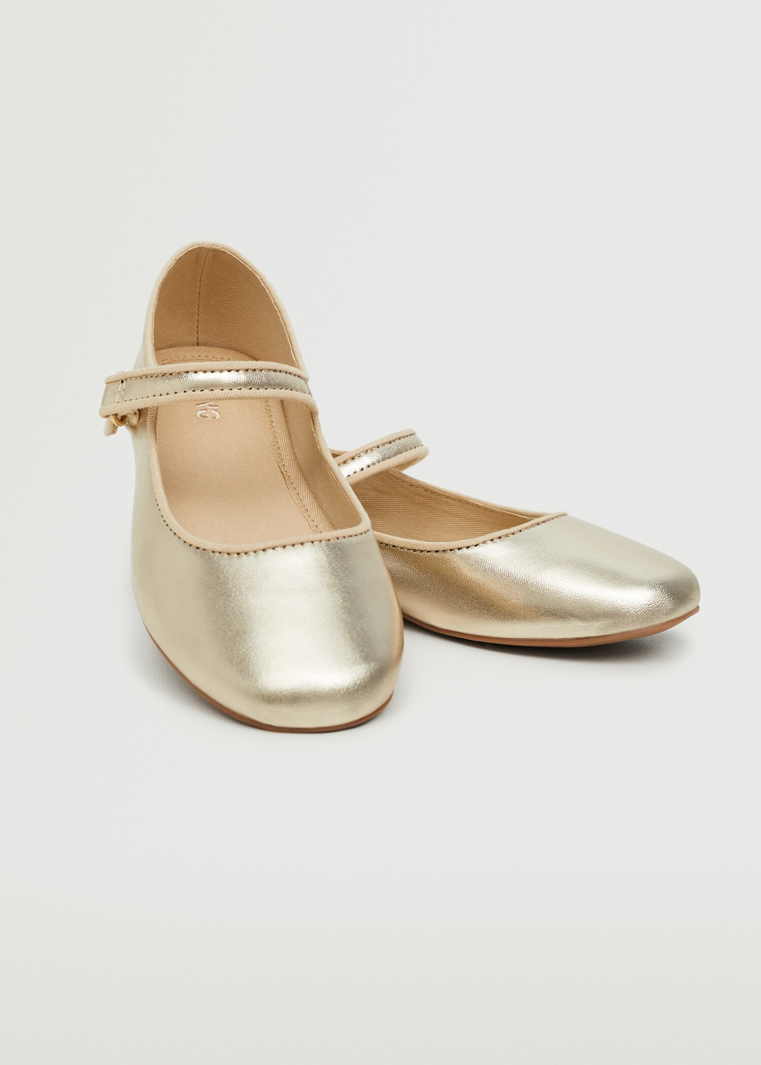 Metallic finish ballerinas - Details of the article 3
