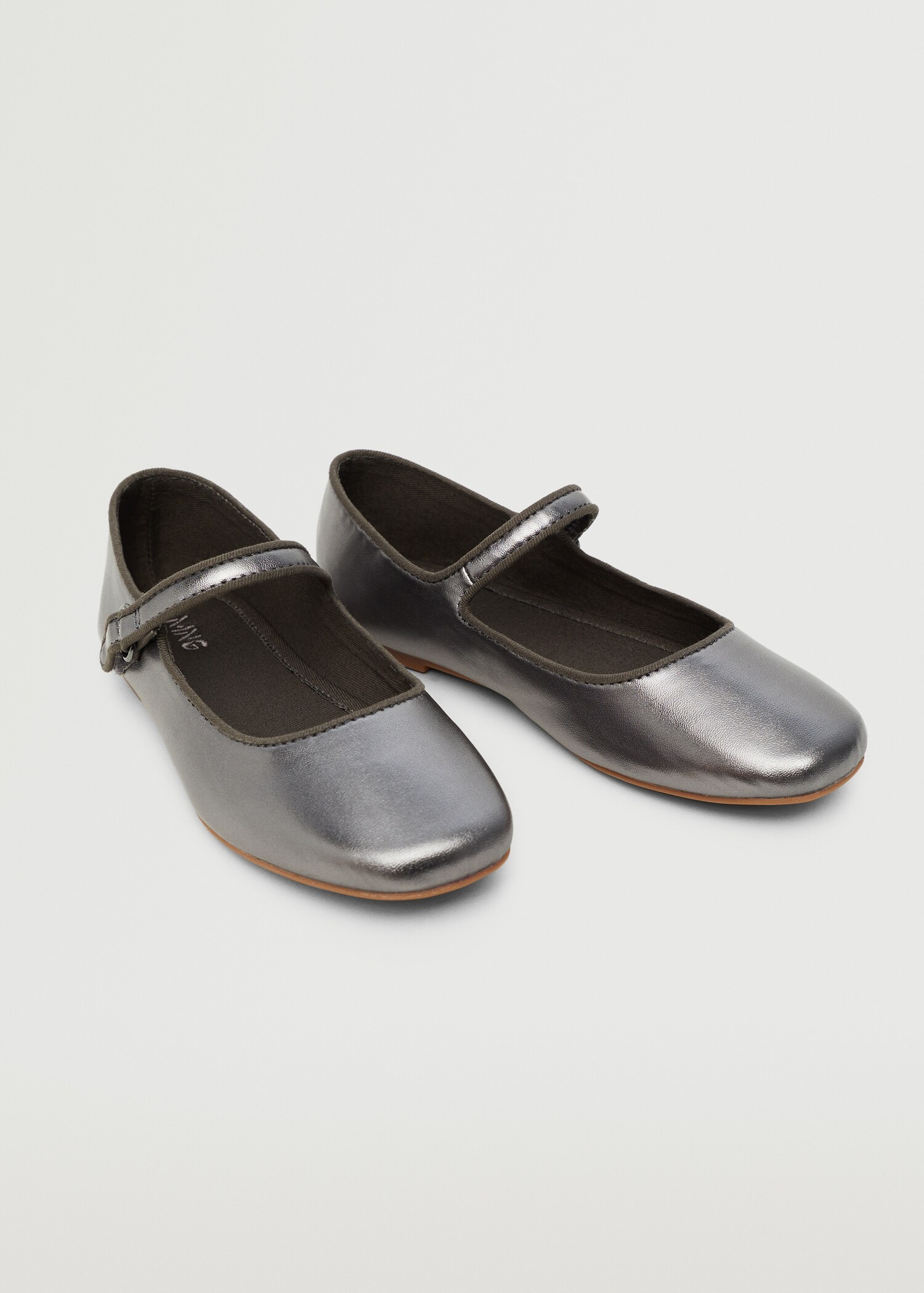 Metallic finish ballerinas - Medium plane