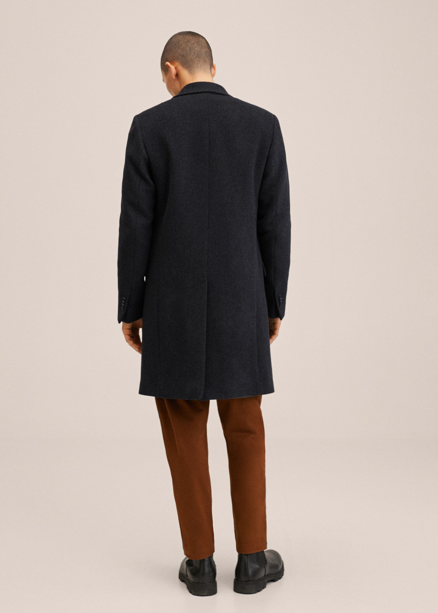 Manteau croisé laine - Verso de l’article