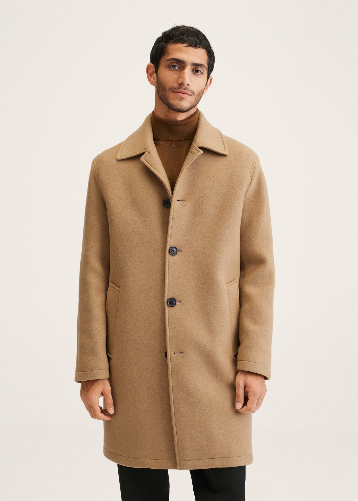 Abrigo oversize lana reciclada - Plano medio