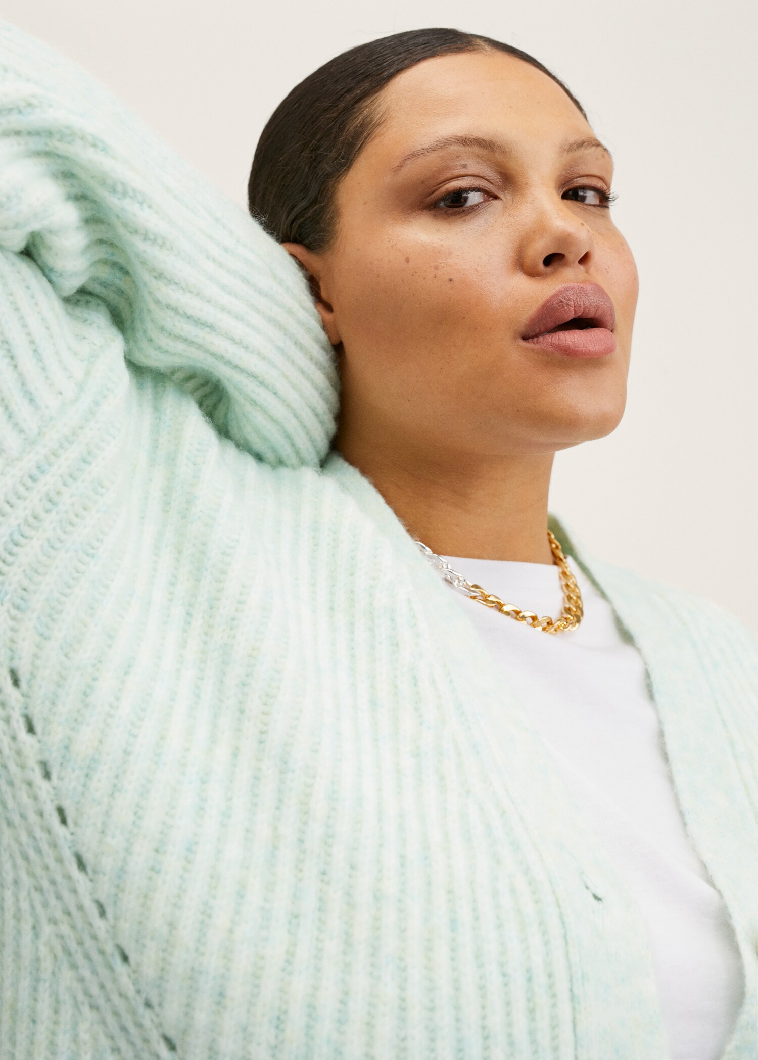 Ribbed knit cardigan - Details of the article 4
