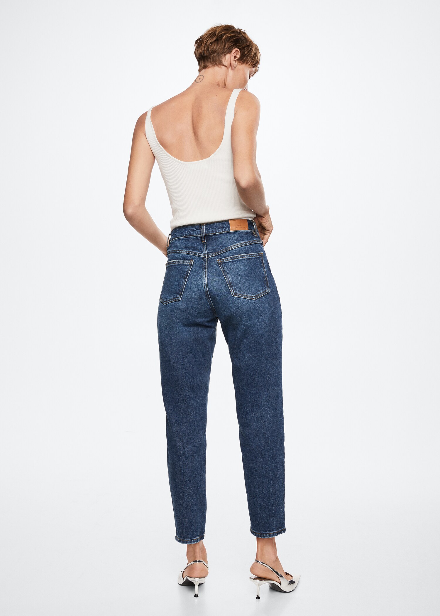 Mom comfort high-rise jeans - Reverse of the article