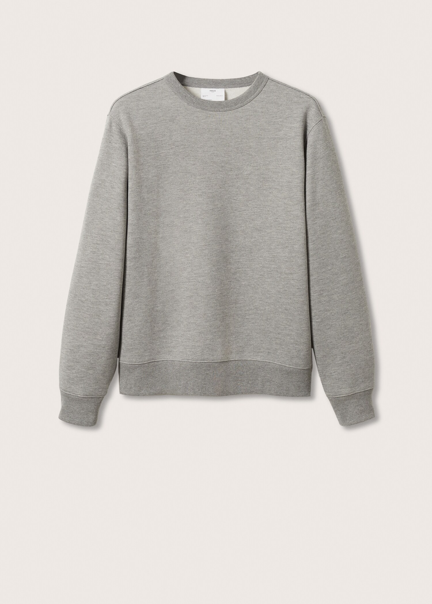 Plush cotton sweatshirt - Article without model