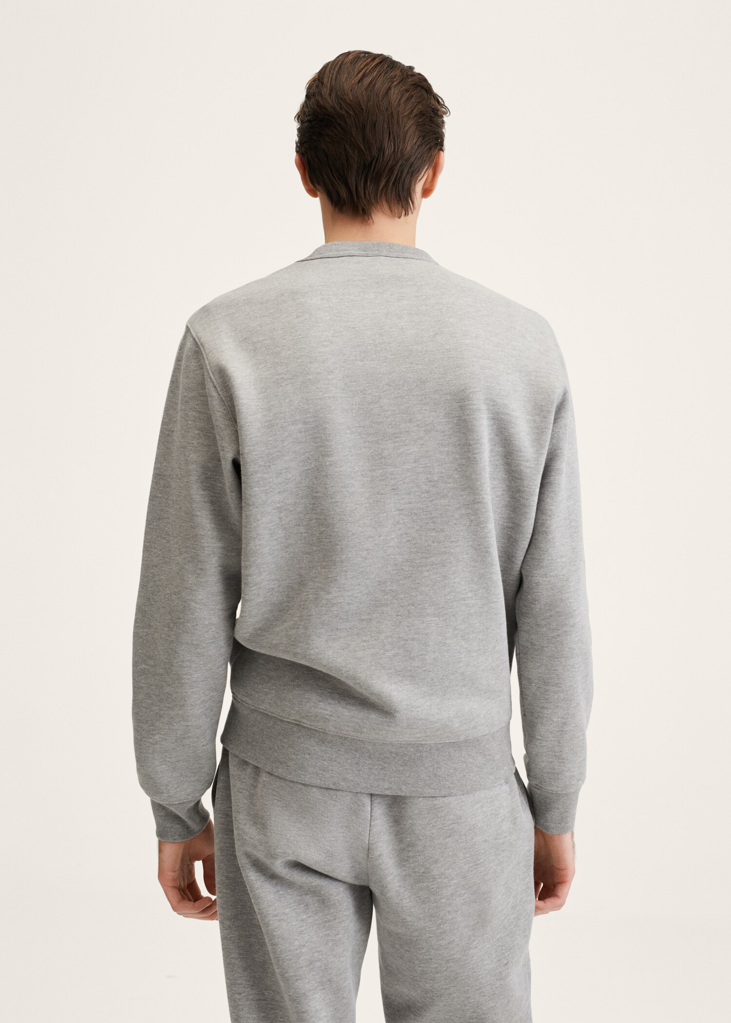 Plush cotton sweatshirt - Reverse of the article