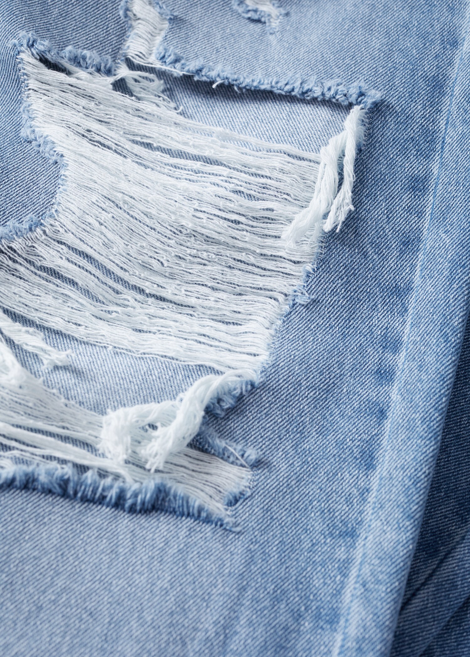 Decorative ripped wideleg jeans - Details of the article 8