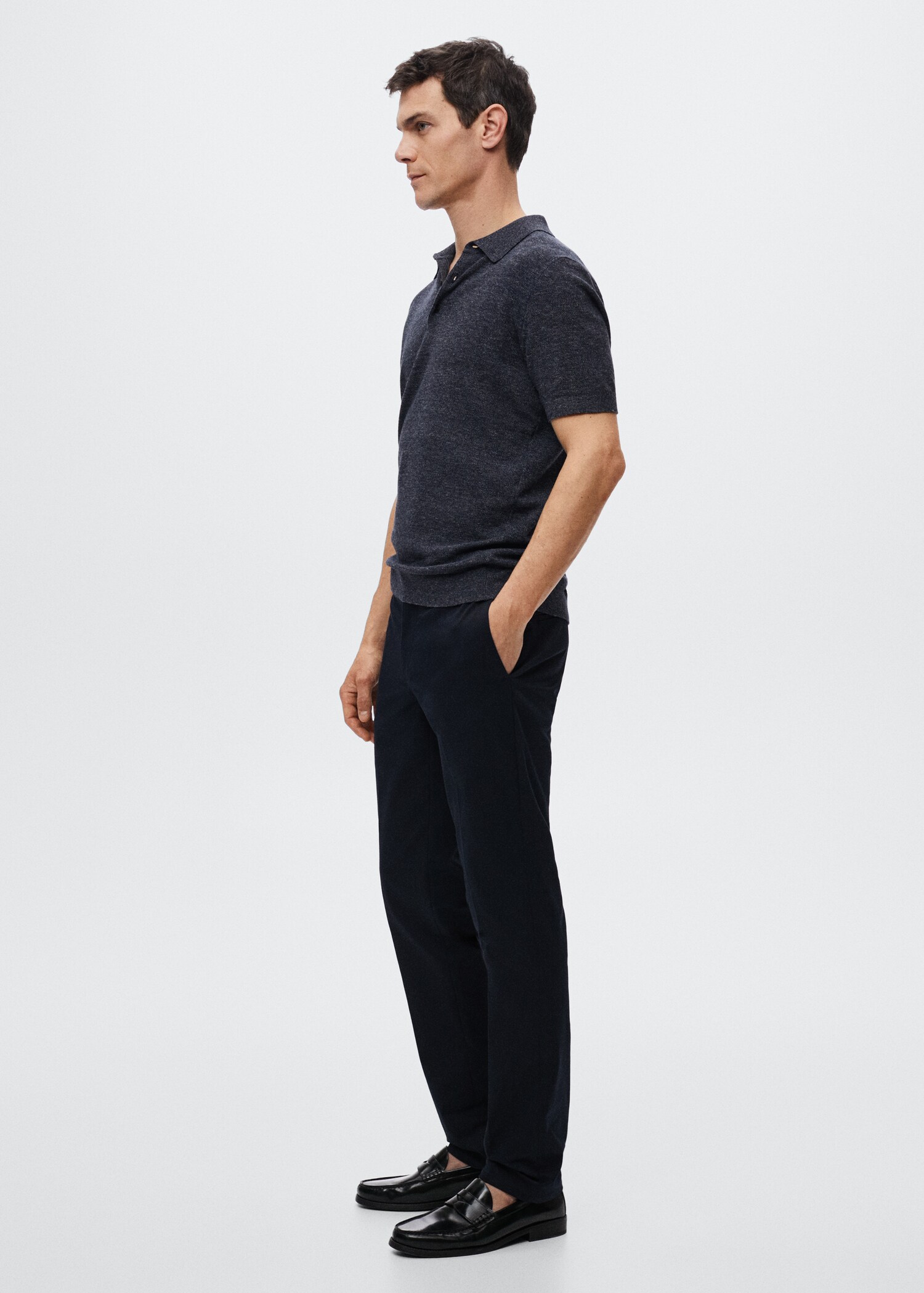 Slim fit chino trousers - Details of the article 2