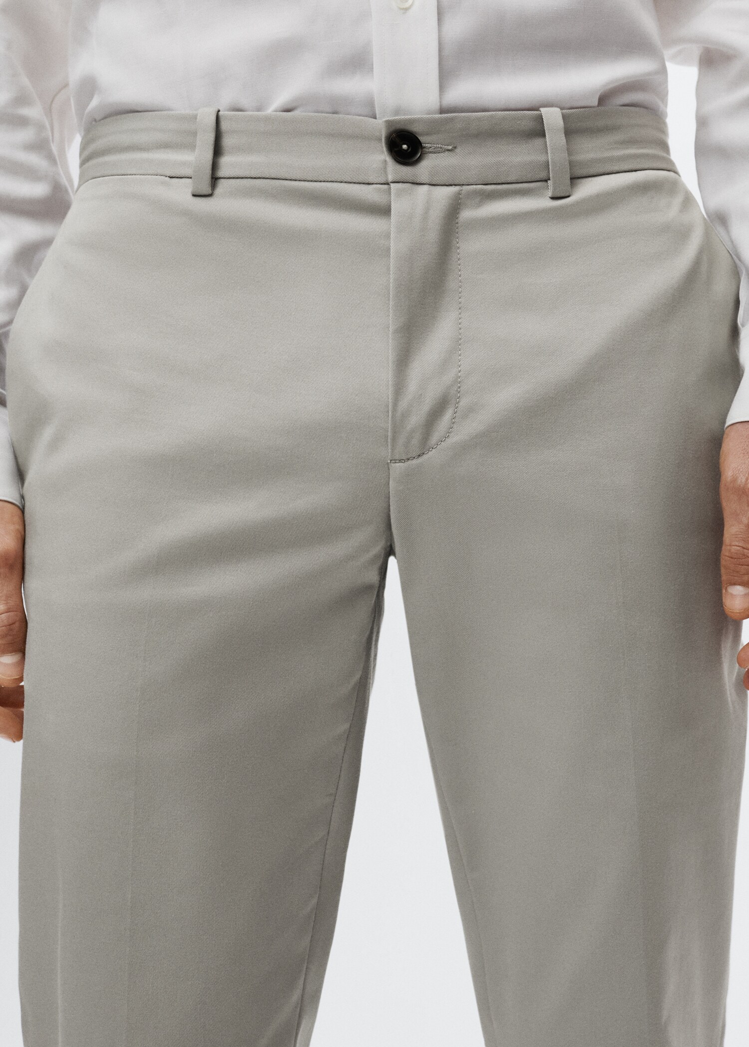 Slim fit chino trousers - Details of the article 1