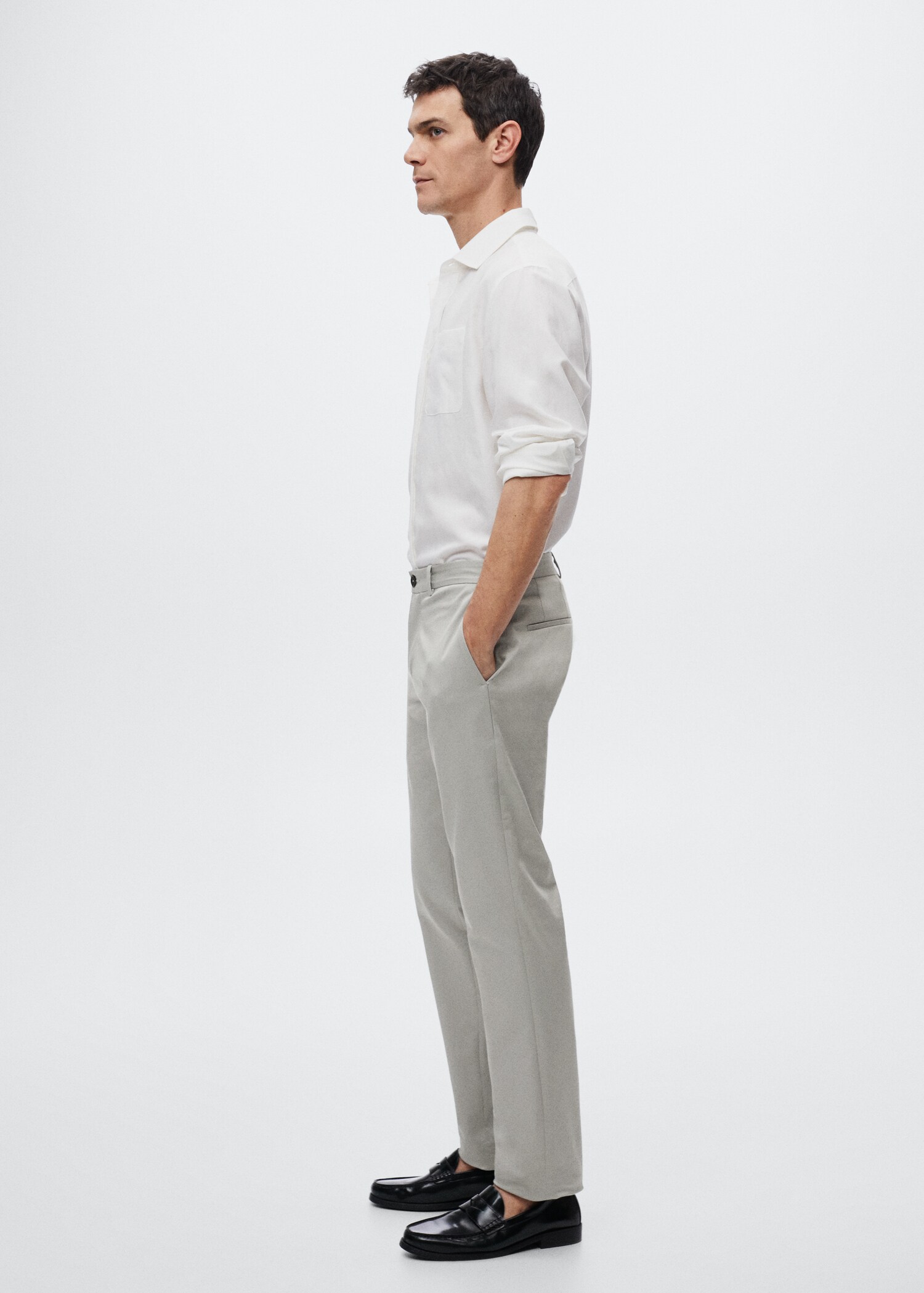 Slim fit chino trousers - Details of the article 2