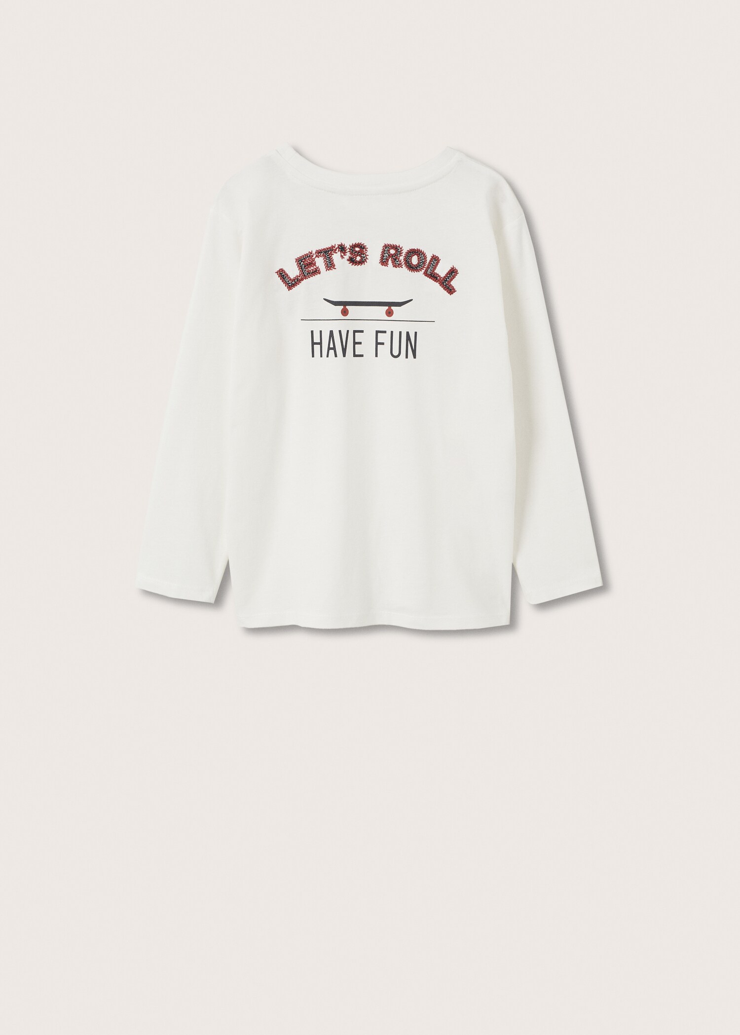 Camiseta manga larga bordado - Reverso del artículo