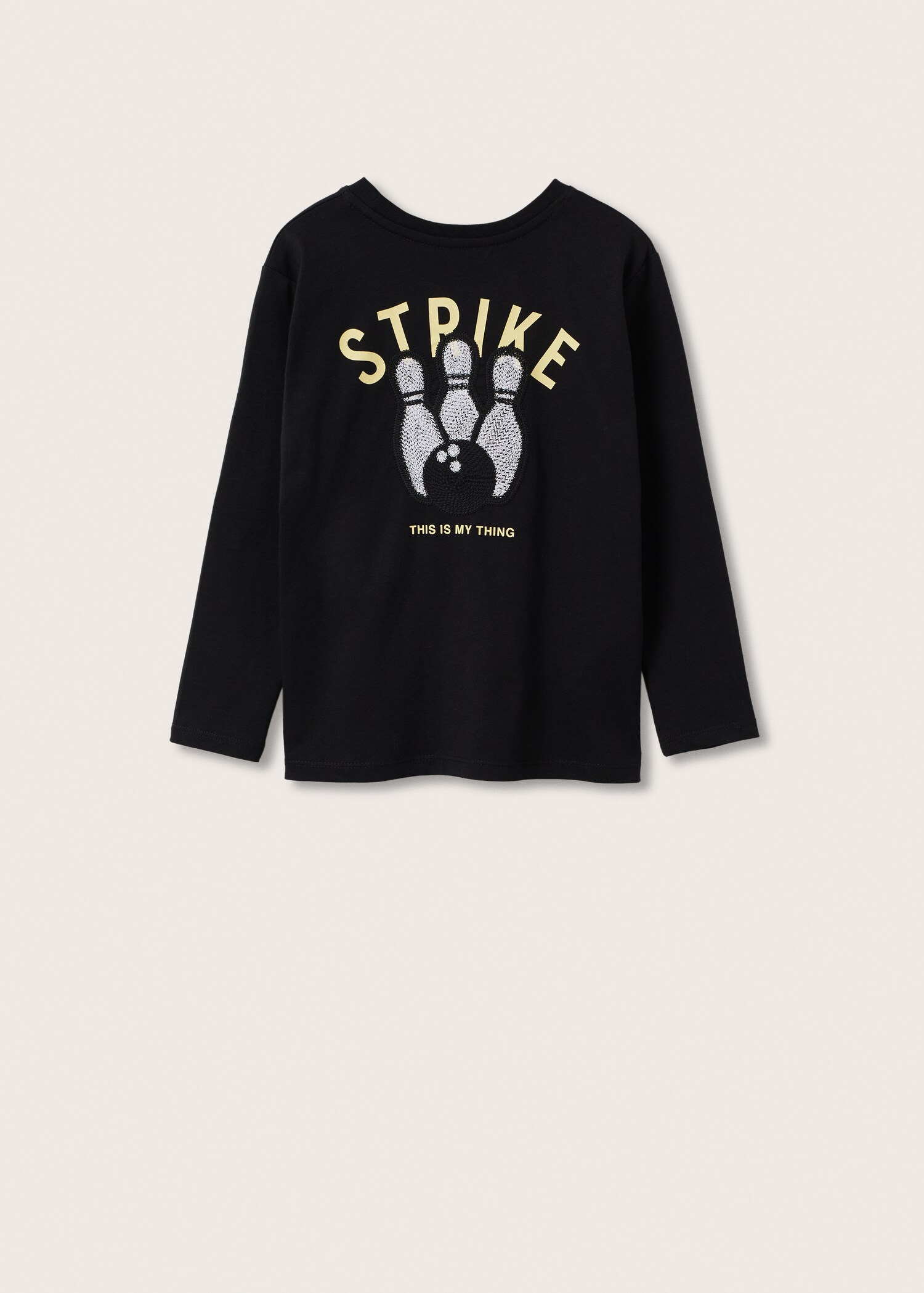 Camiseta manga larga bordado - Reverso del artículo