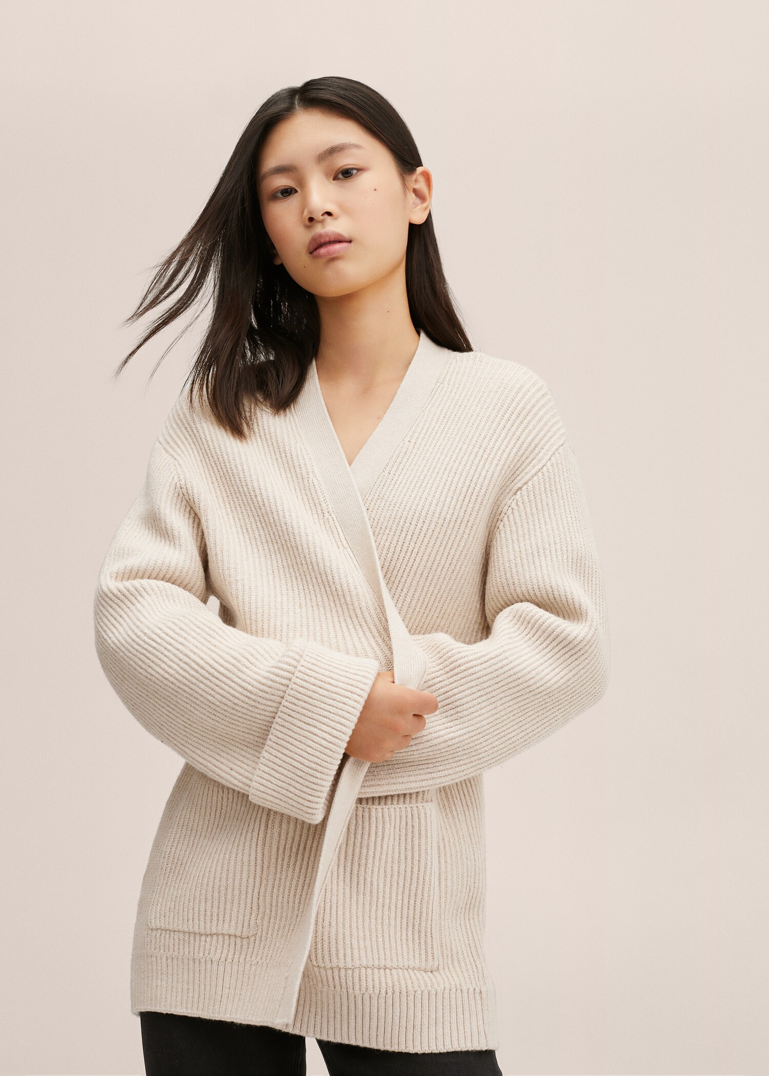 Oversized knit cardigan - Medium plane