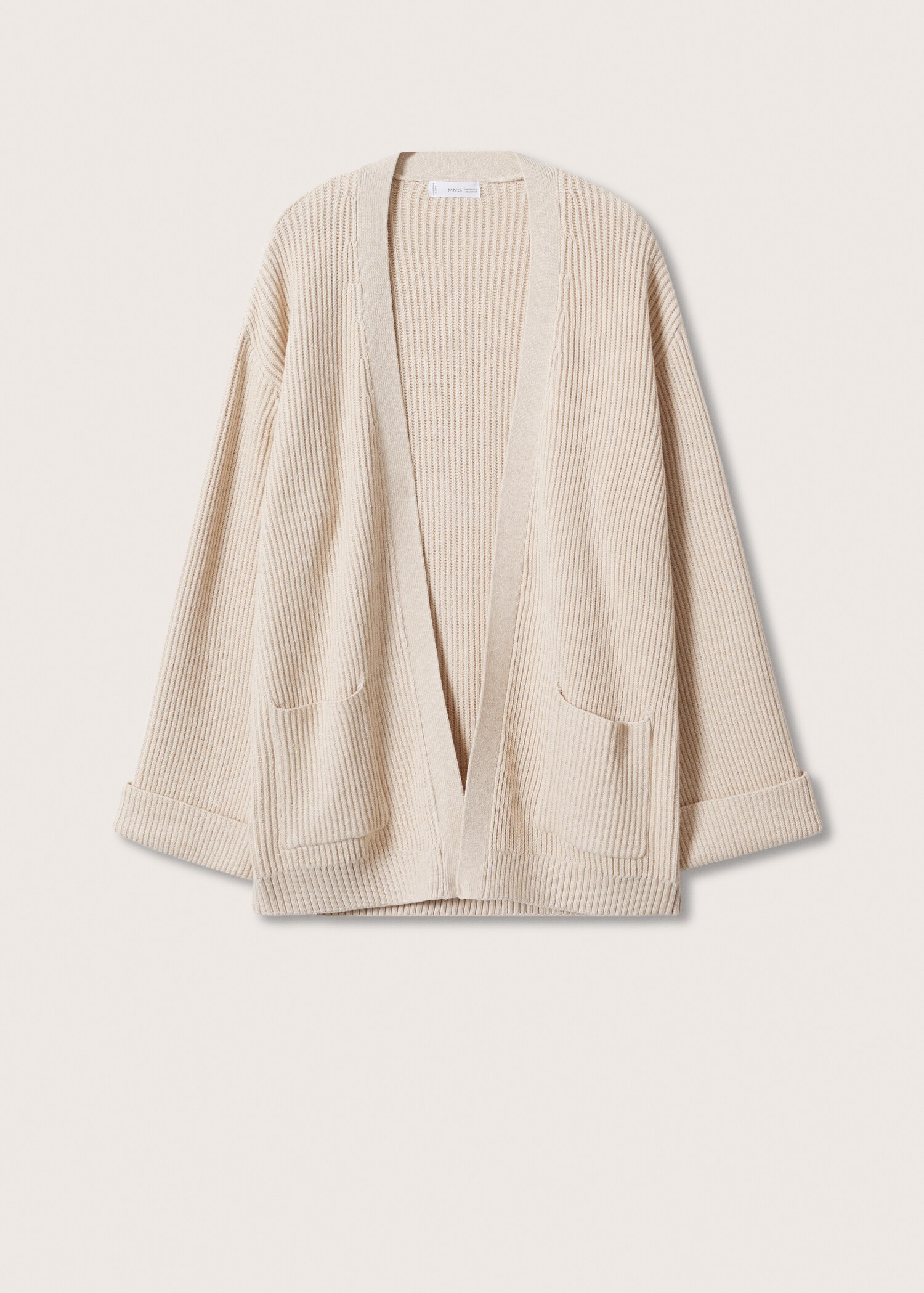 Oversized knit cardigan - Article without model