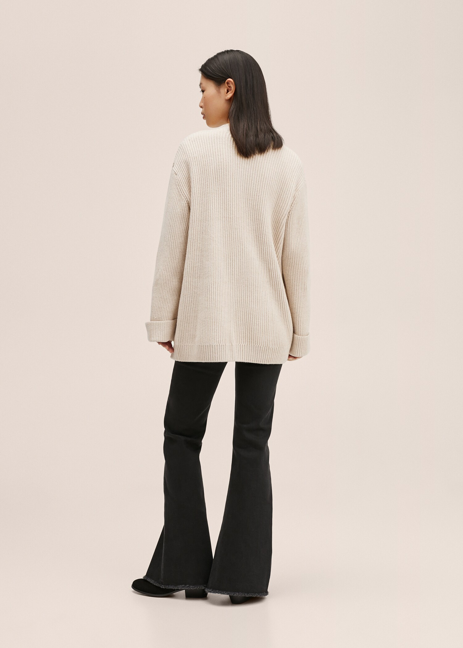 Oversized knit cardigan - Reverse of the article