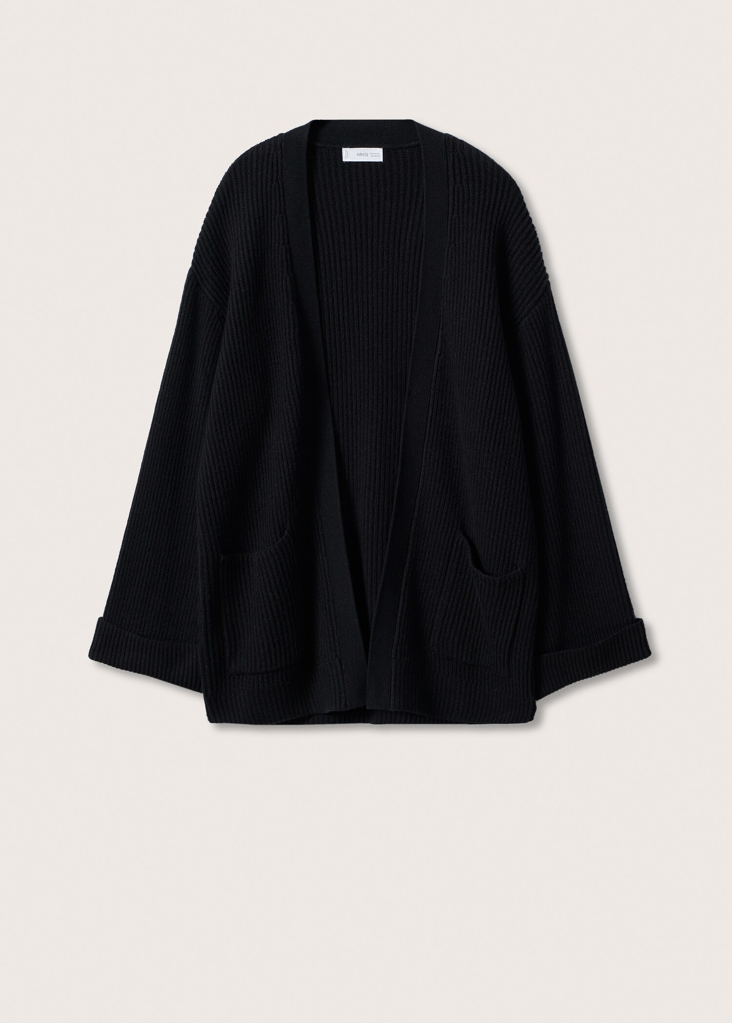 Oversized knit cardigan - Article without model