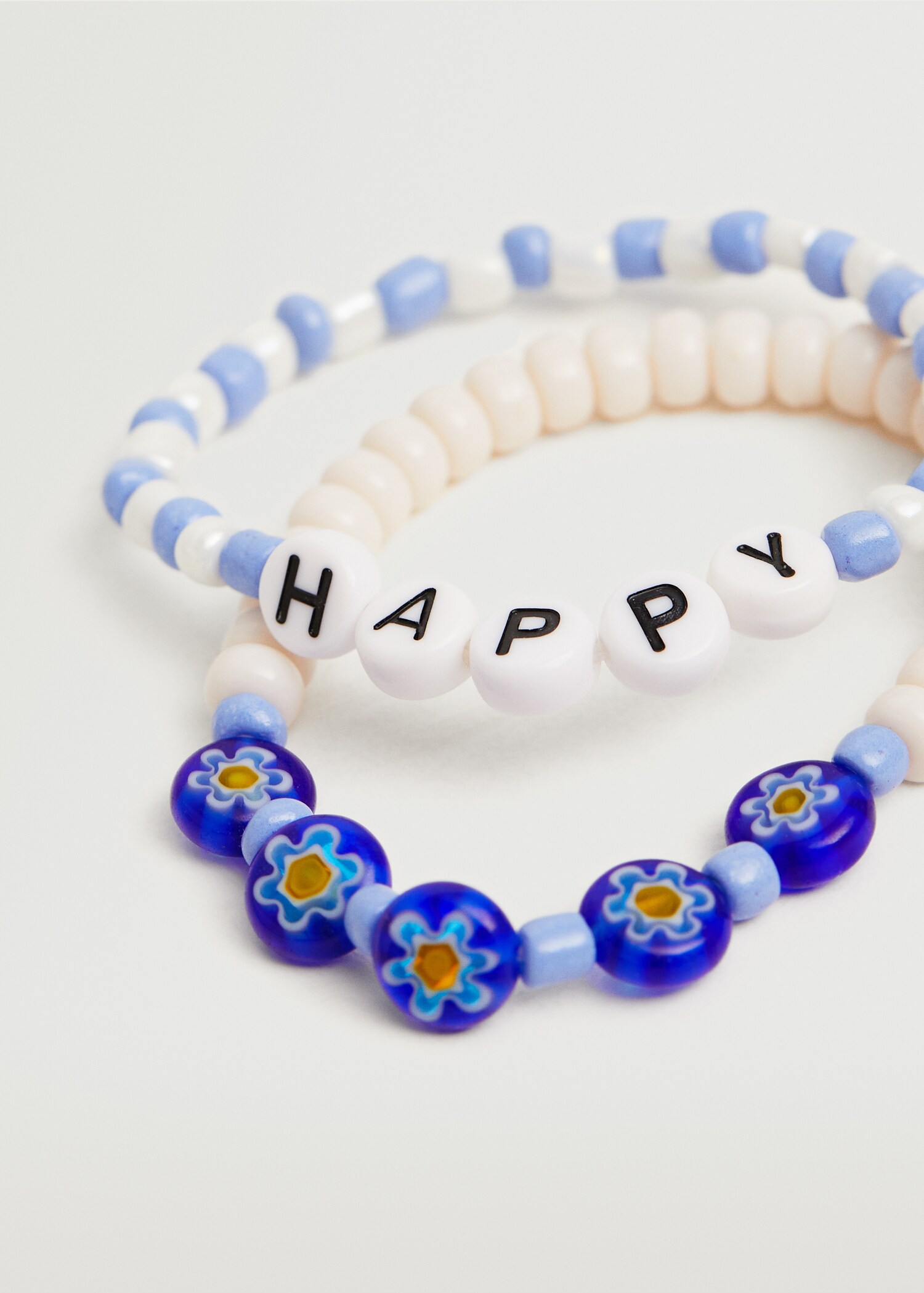 Pack 2 bracelets perles - Plan moyen