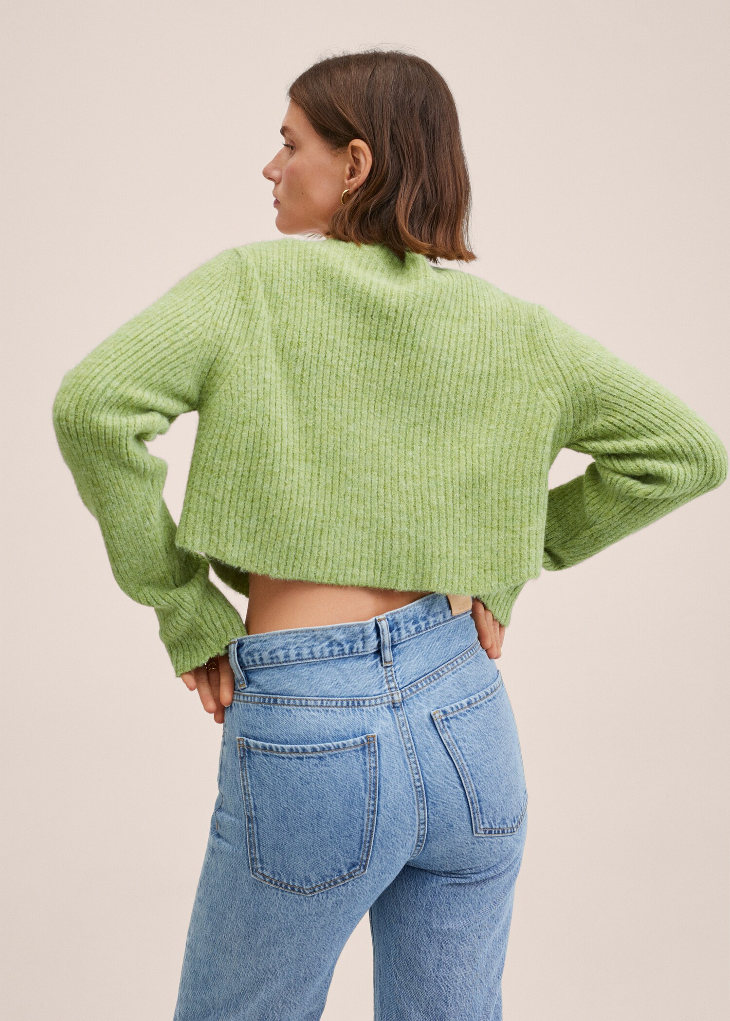 Cardigan punto botones joya  - Reverso del artículo