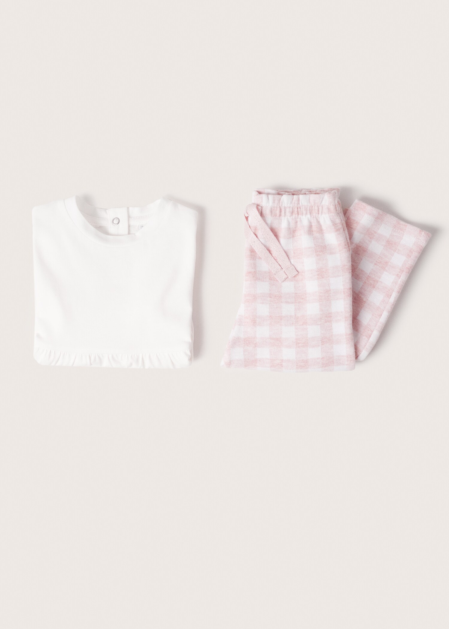 Pijama dos piezas largo cuadros - Artículo sin modelo
