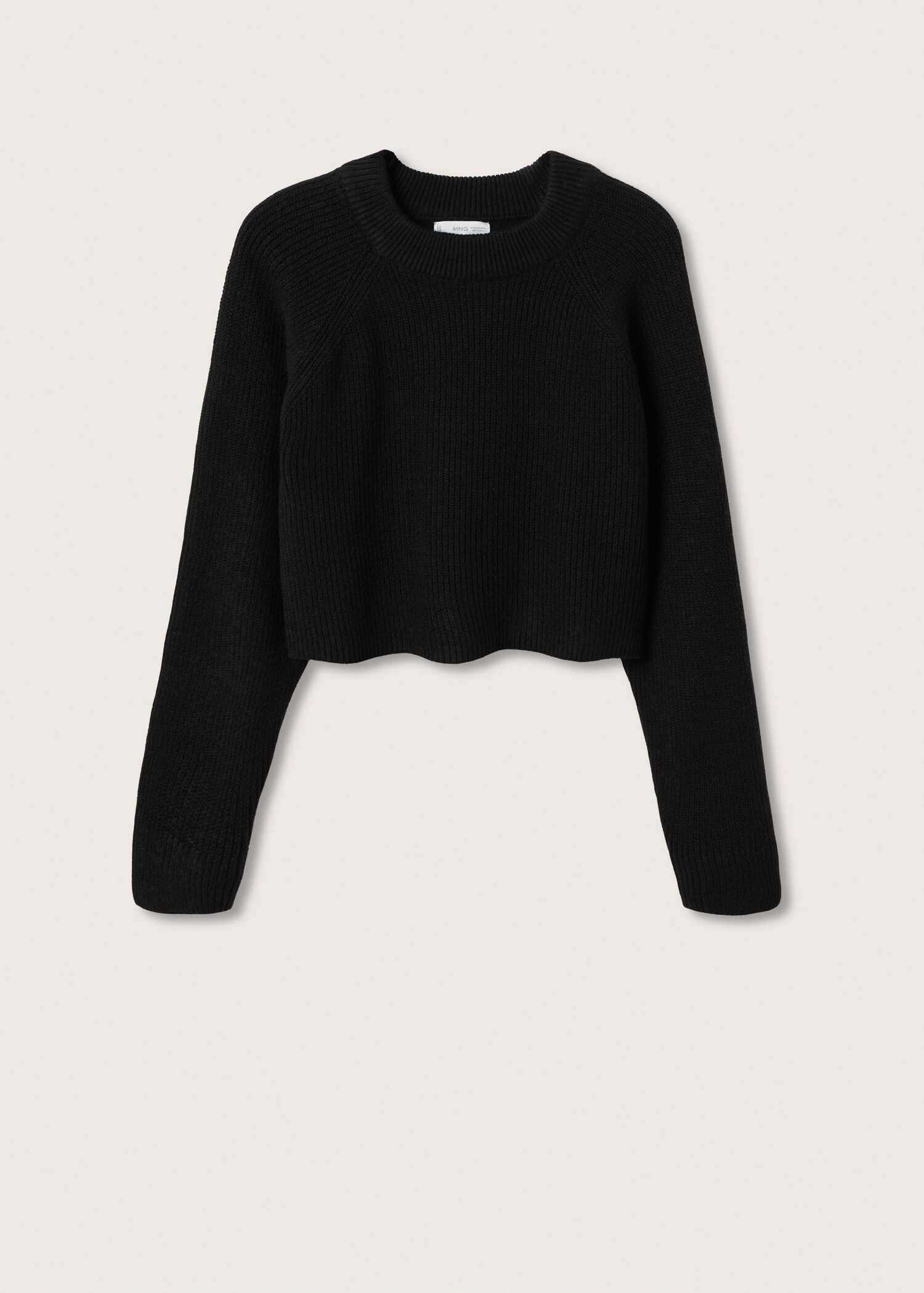 Knitted cropped sweater - Article without model