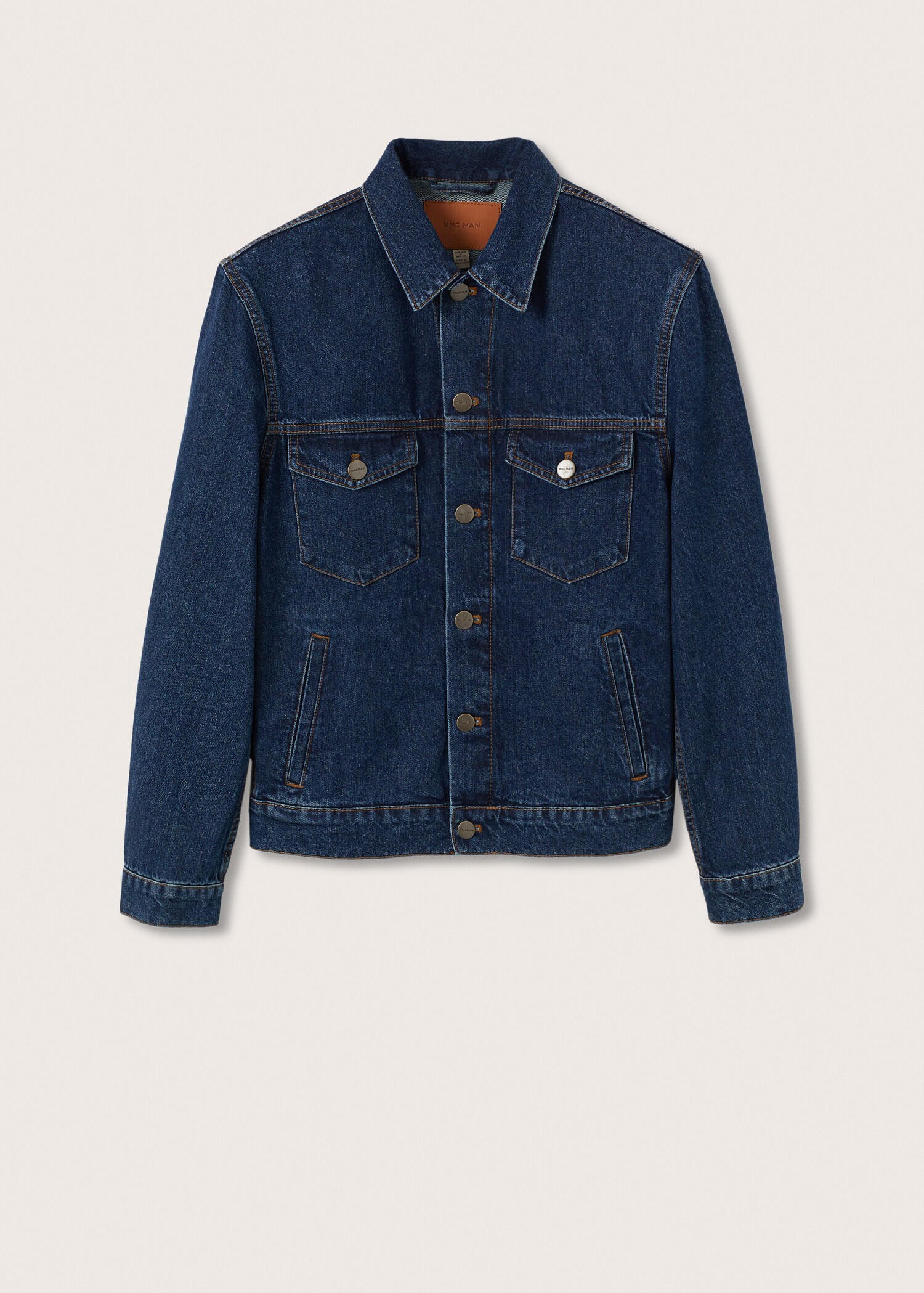 Blouson denim délavé foncé - Article sans modèle