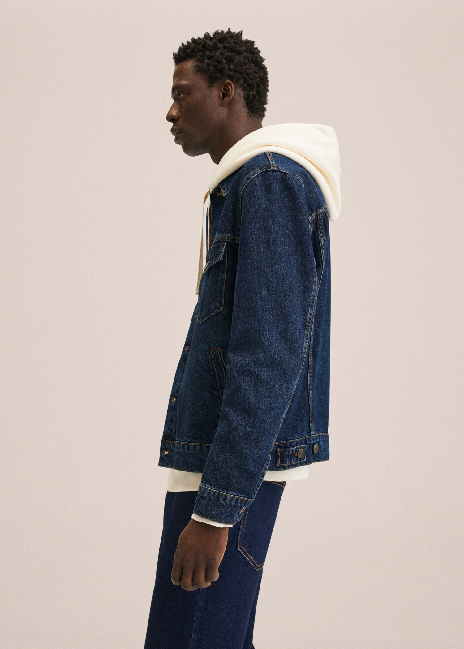 Blouson denim délavé foncé - Détail de l'article 2
