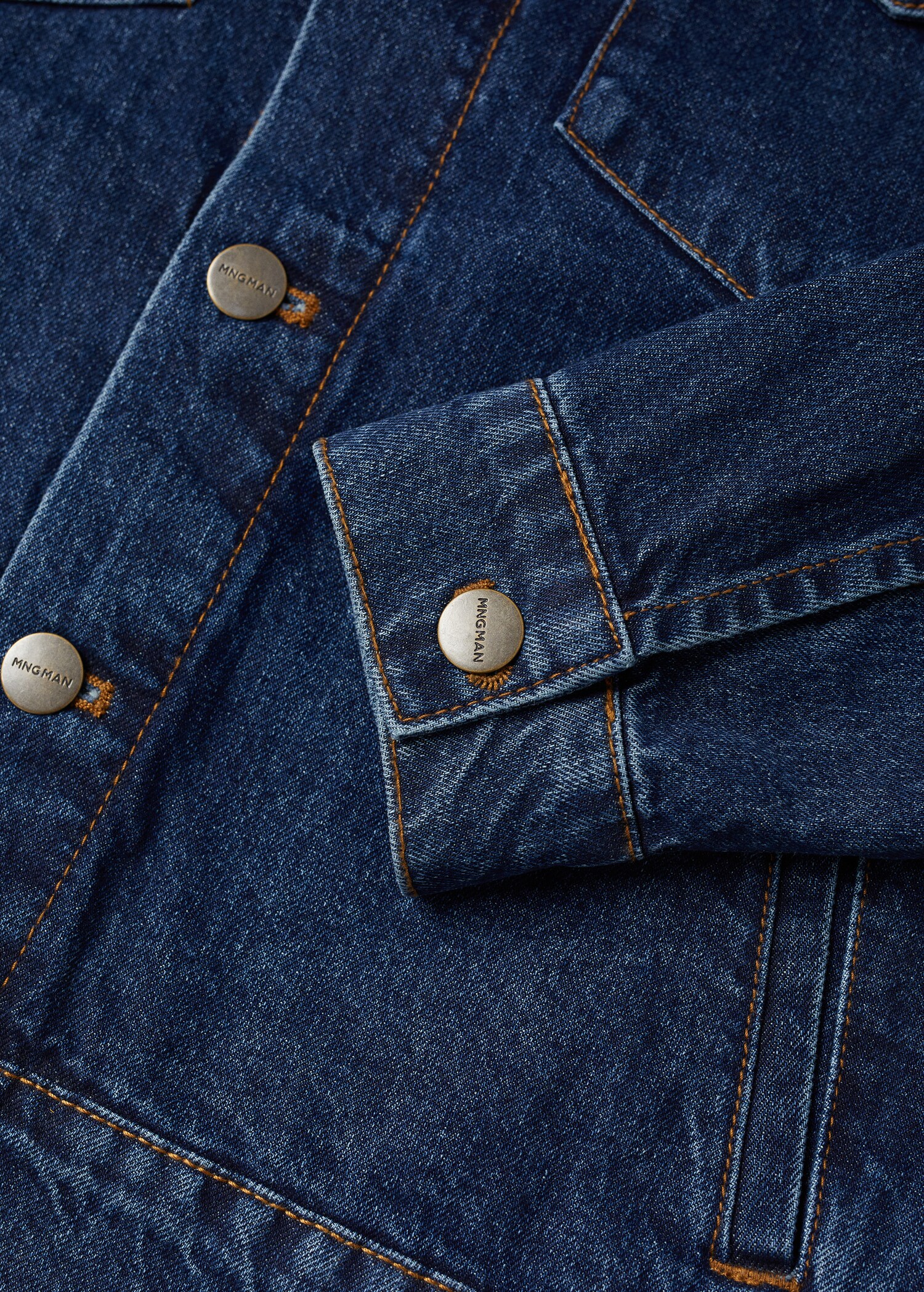 Blouson denim délavé foncé - Détail de l'article 7