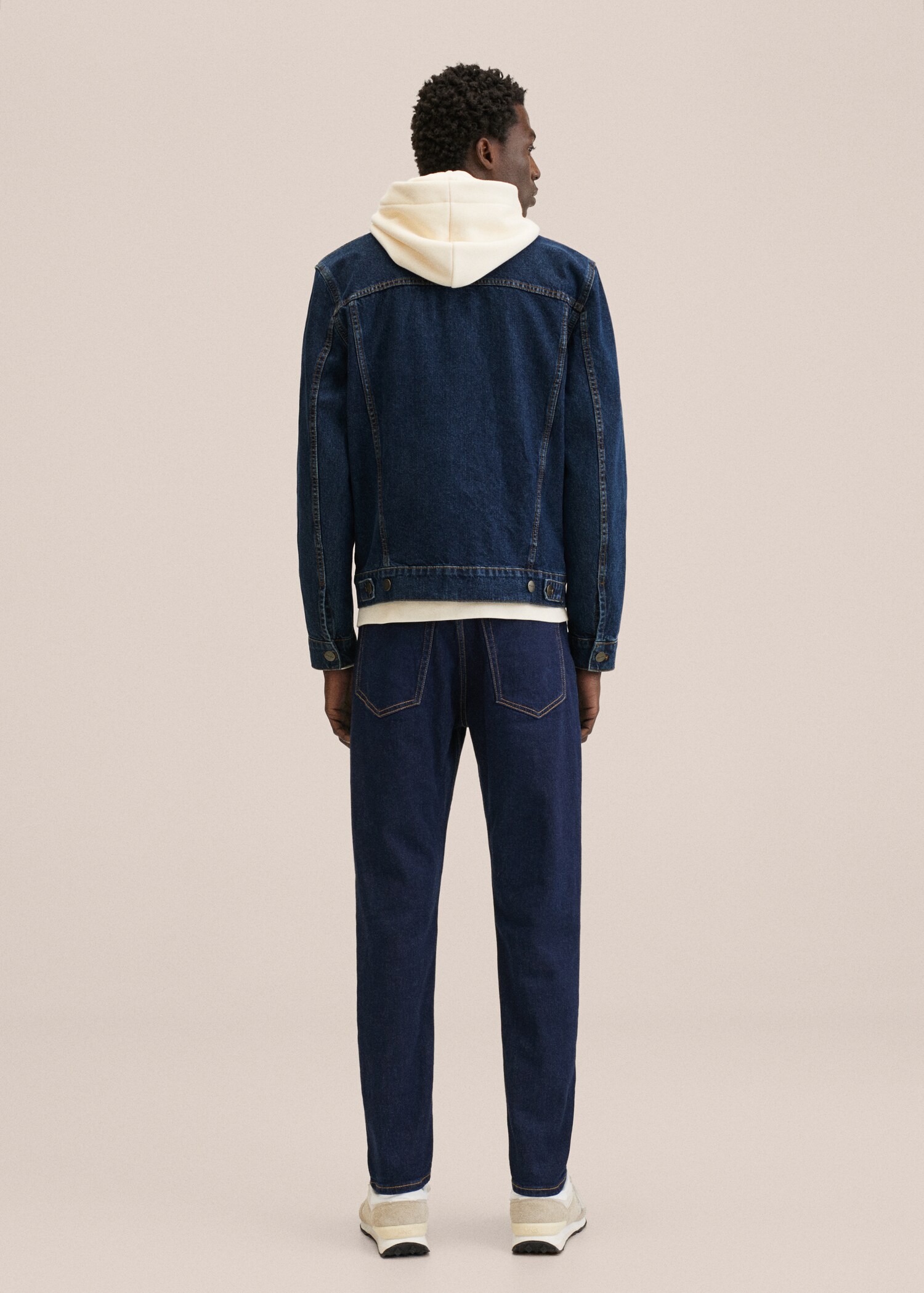 Blouson denim délavé foncé - Verso de l’article