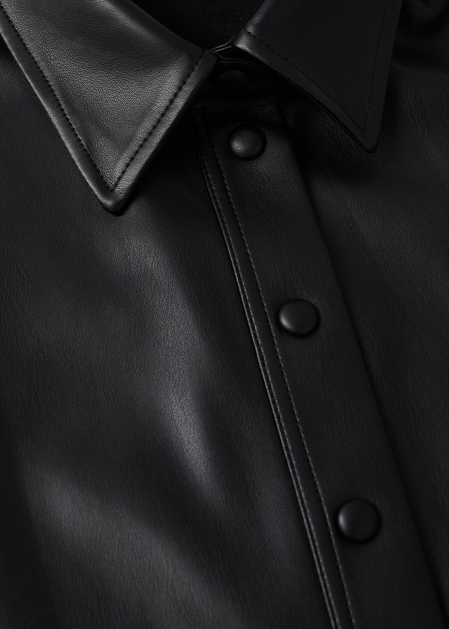 Vestido camisero efecto piel - Detalle del artículo 8