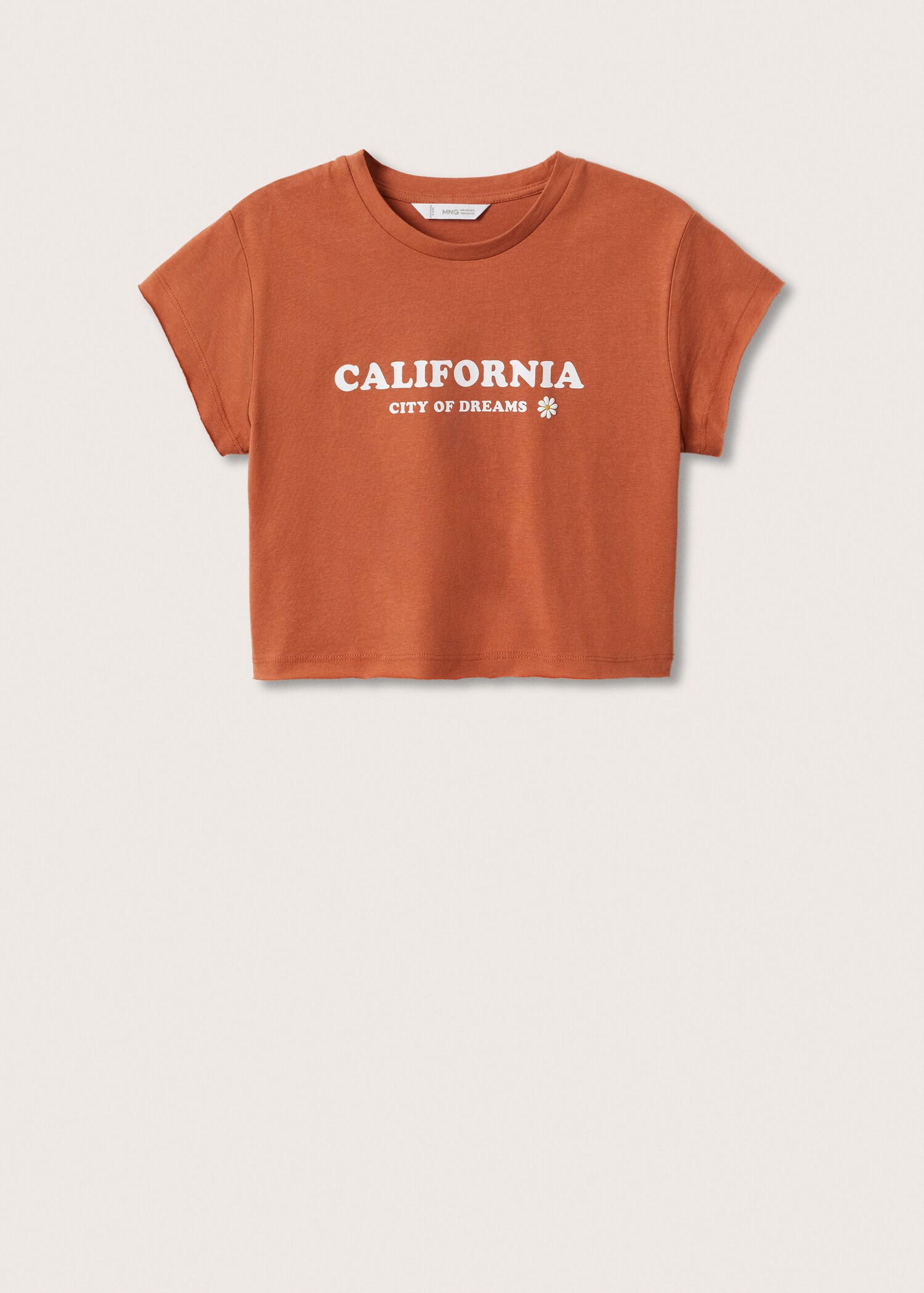 Message crop T-shirt - Article without model
