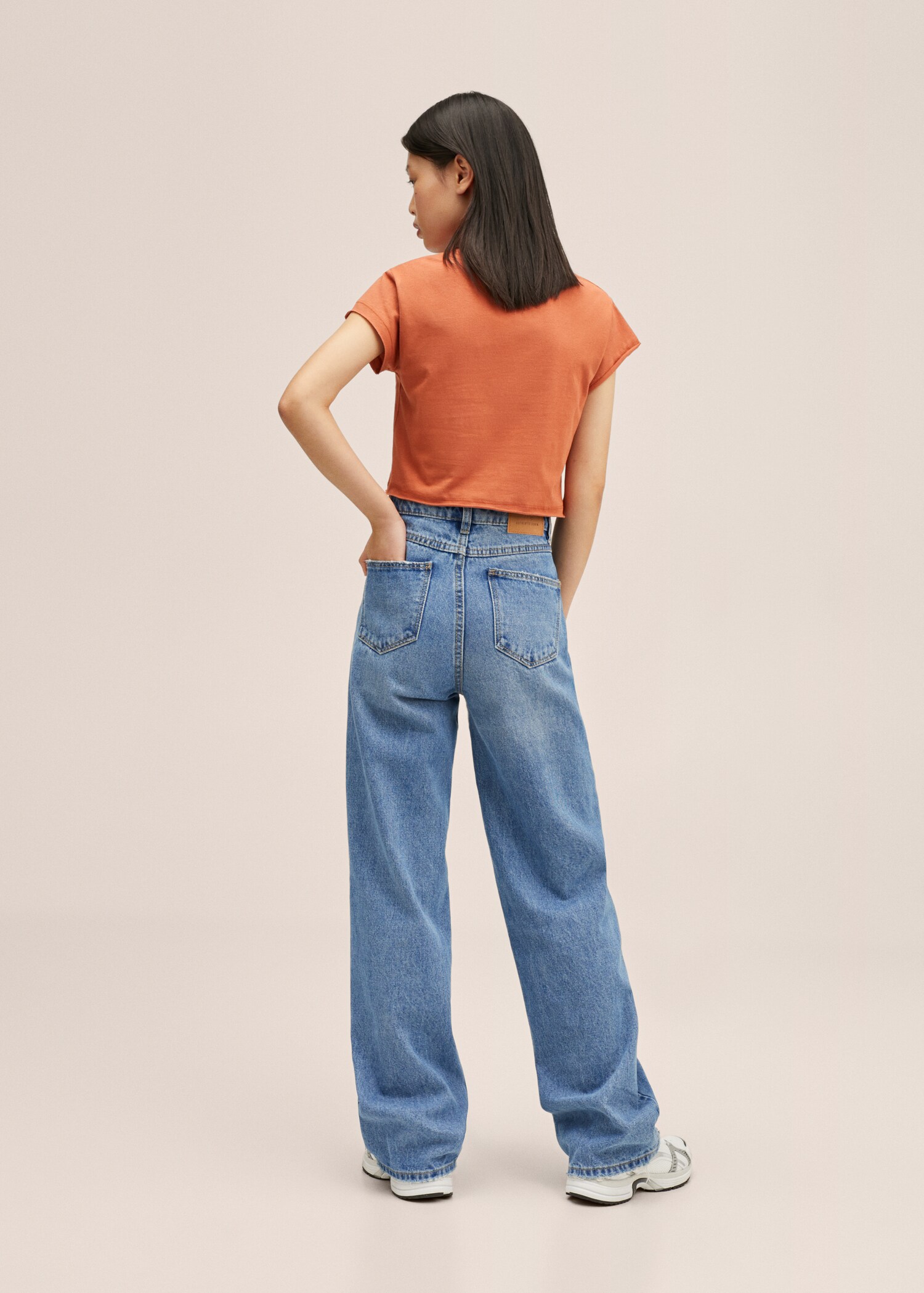 Message crop T-shirt - Reverse of the article