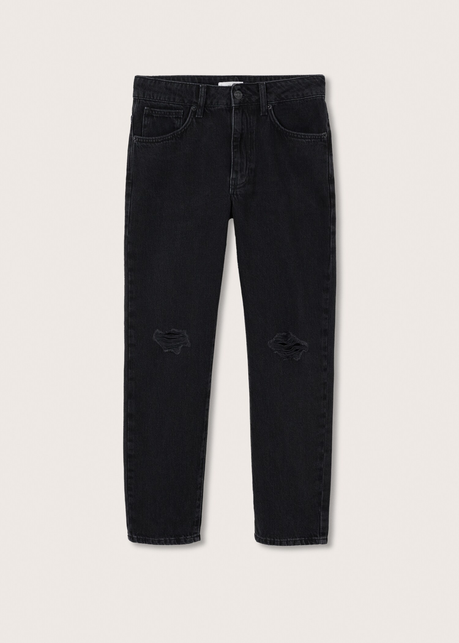 Slim-fit jeans with ripped detail - Article without model