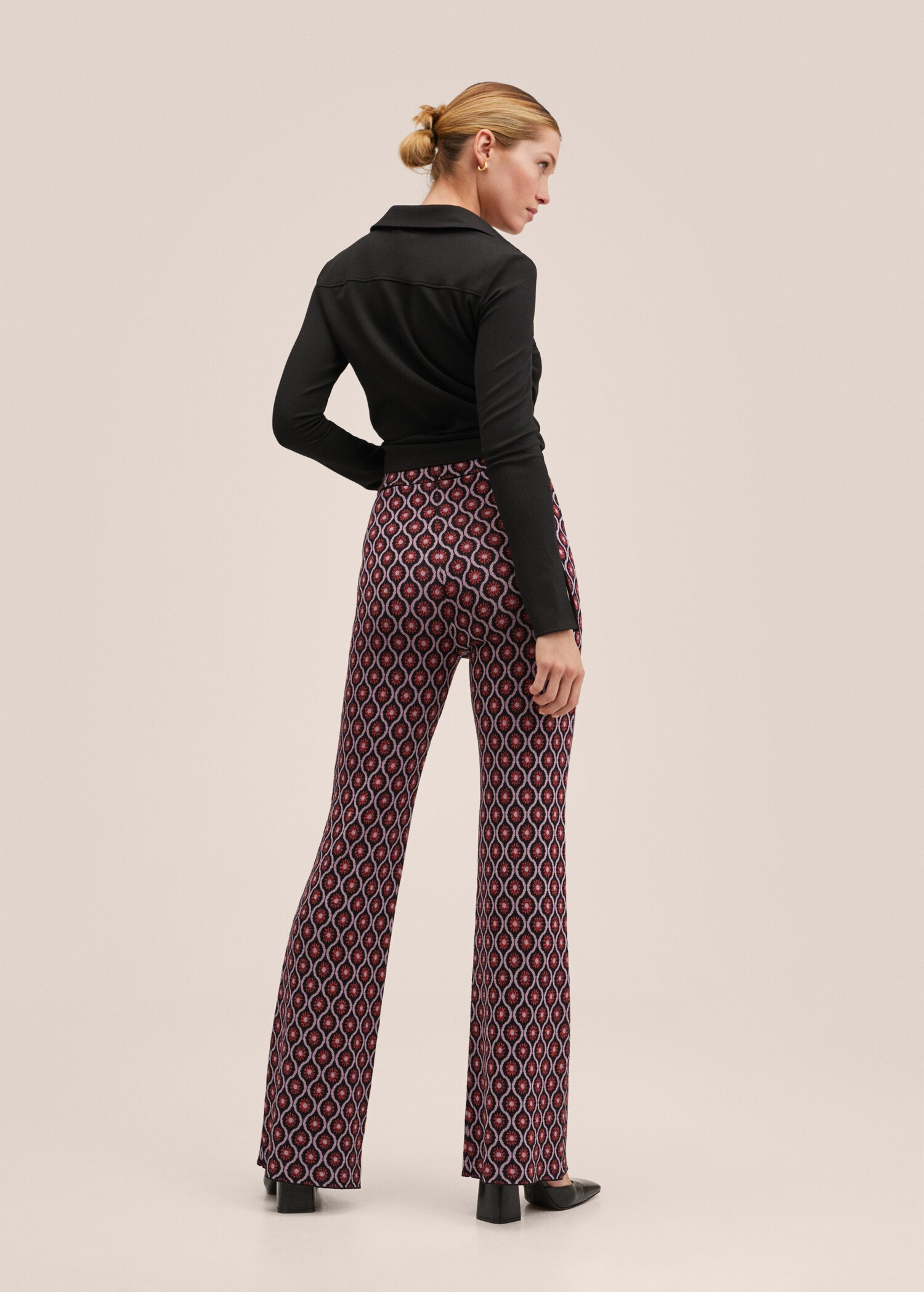 Retro-print trousers - Reverse of the article