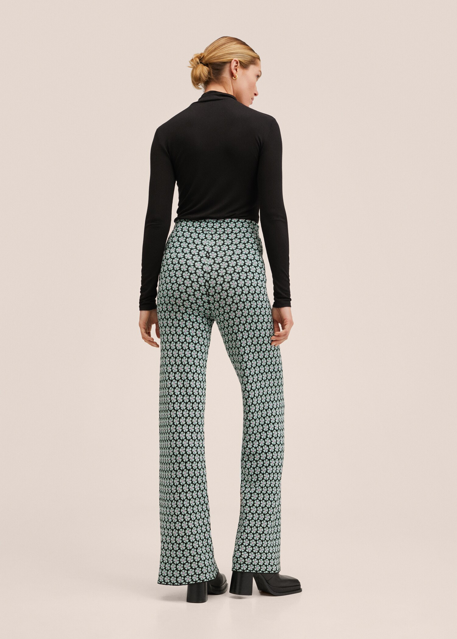 Pantalon imprimé rétro - Verso de l’article