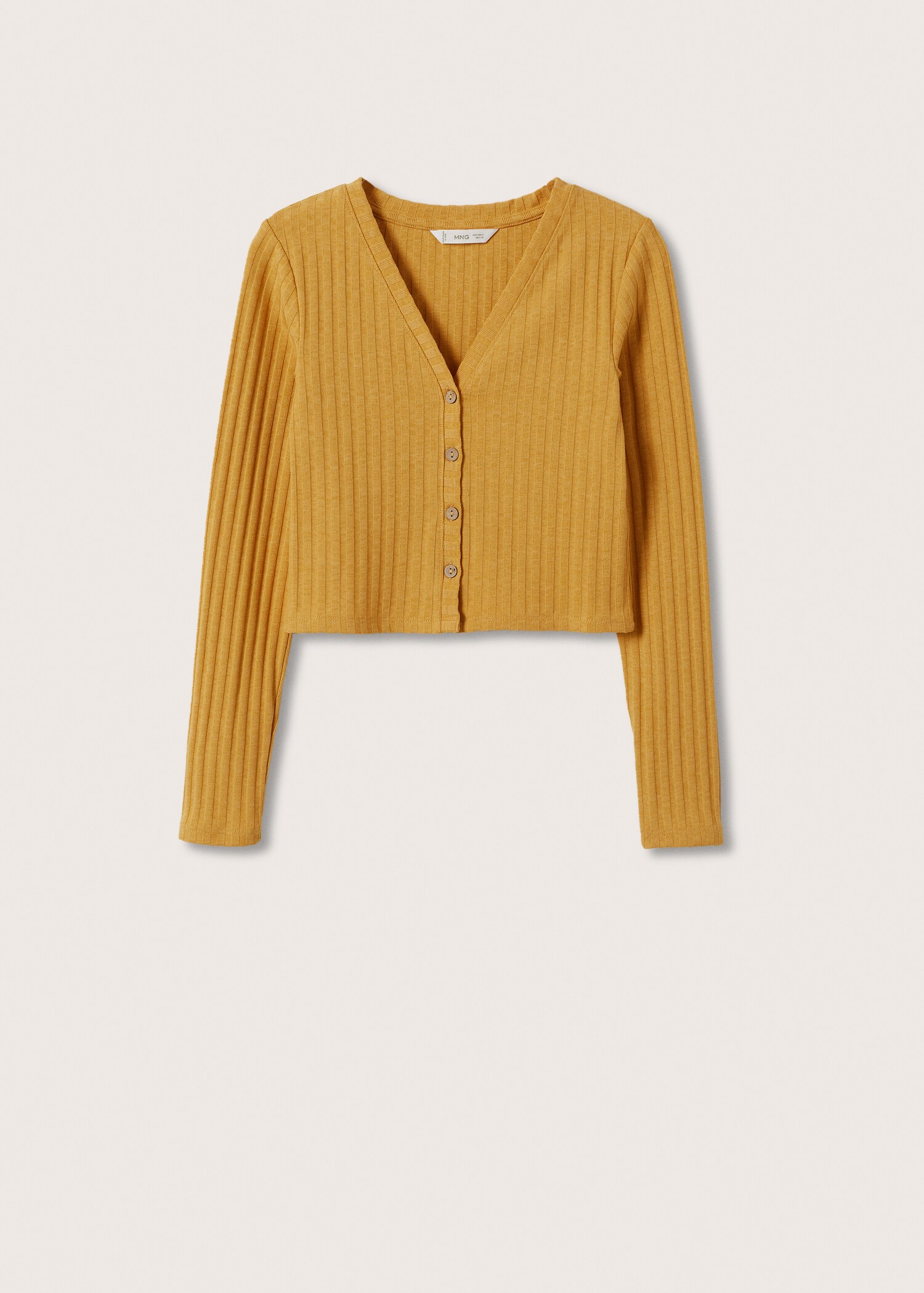 Ribbed long-sleeved t-shirt - Article without model