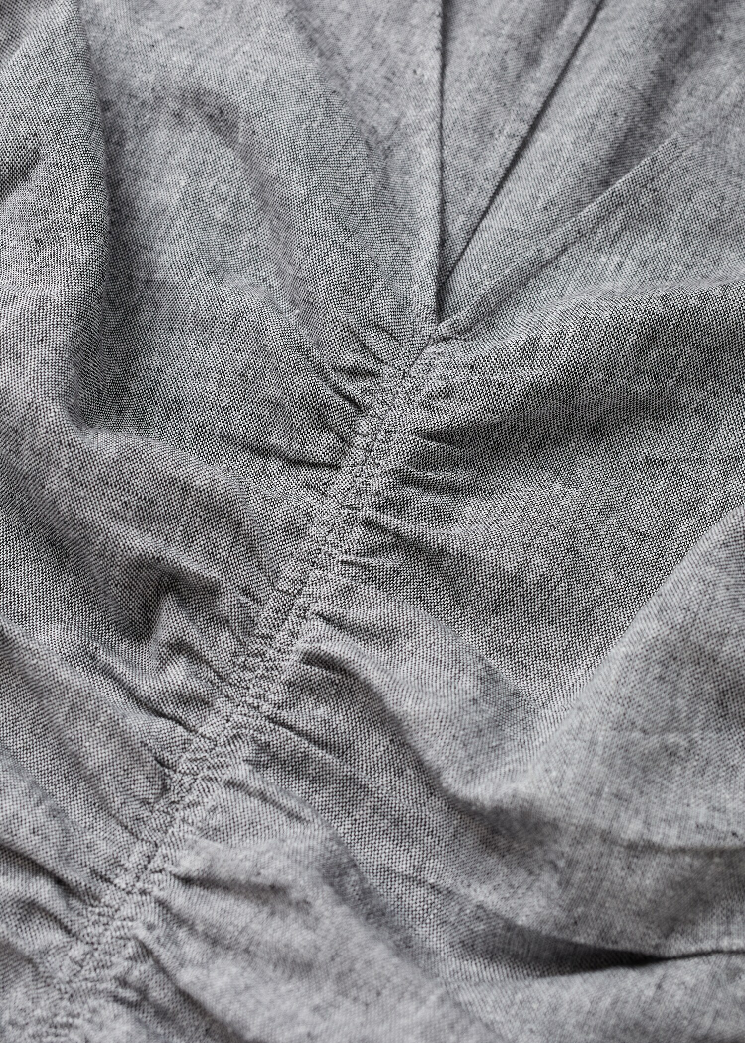 Vestido lino fruncido - Detalle del artículo 8